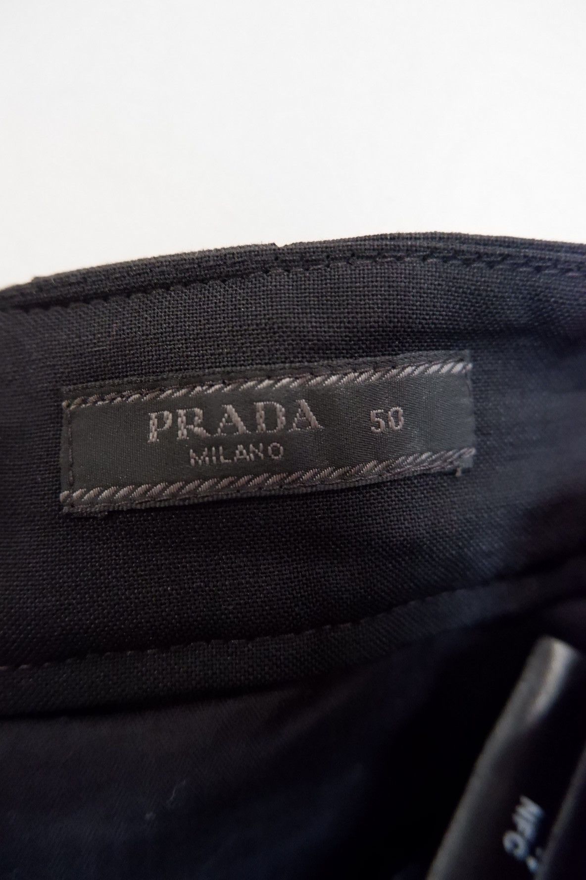 Prada 2022- Prada by Raf Simons Triangle Patch Wool Pants Size US 34 / EU 50 - 8 Thumbnail
