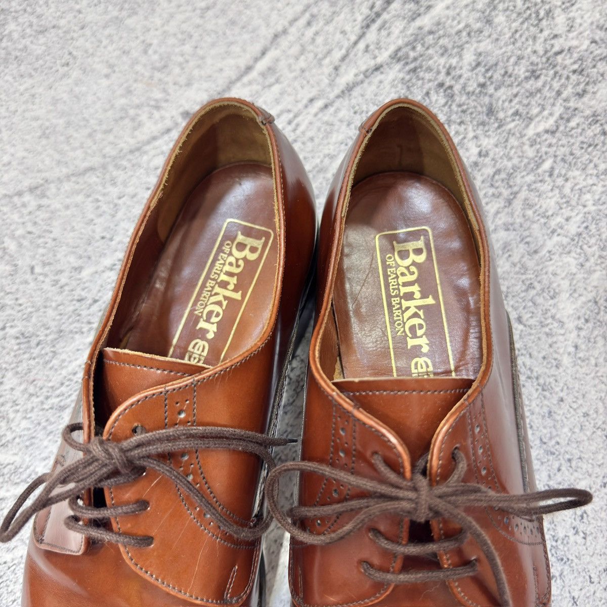 Barker Barker Vintage Handmade Derby Brogues US10 UK9 EU43 28cm Size US 10 / EU 43 - 14 Thumbnail