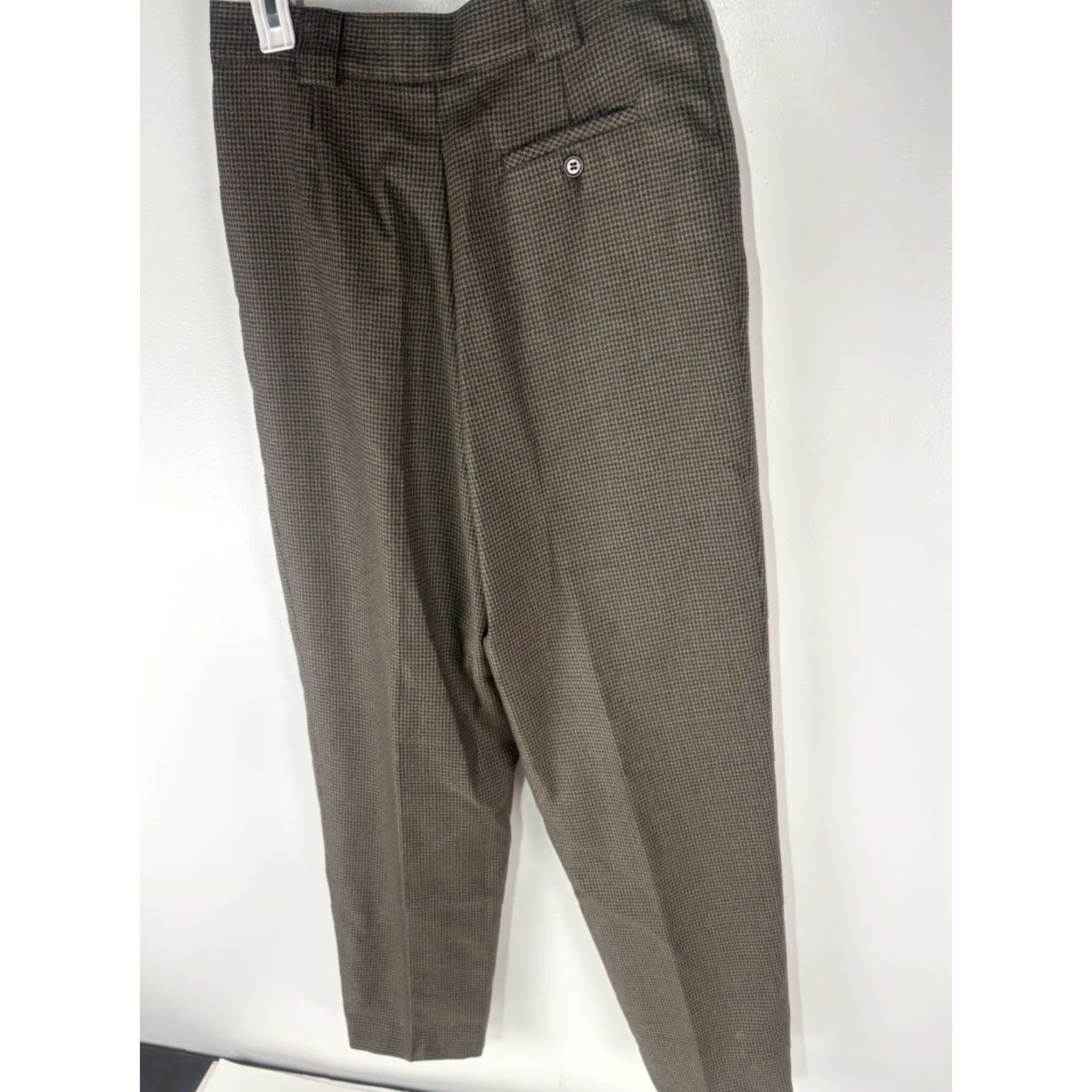 Vintage VTG Giorgio Sant Angelo Wool Pleated Hi-Rise Dress Pants Womens Size 12 Size 34" / US 12 / IT 48 - 5 Thumbnail