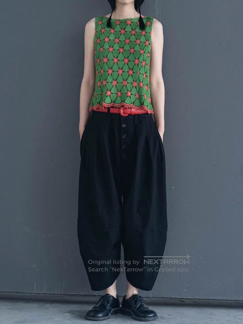Comme des Garcons Comme Des Garcons Green Lace Embroidery Vest/Skirt Size M / US 6-8 / IT 42-44 - 8 Thumbnail