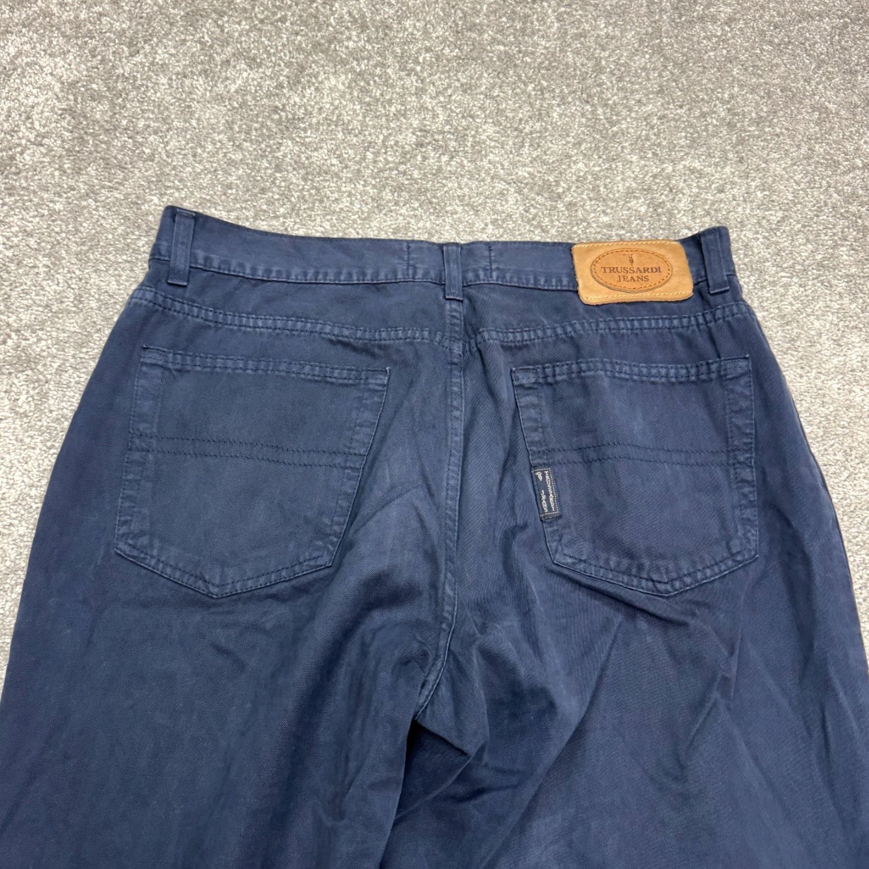 Trussardi Trussardi Jeans Cotton Chino Pants Mens 38x31 Navy Blue Straight Leg Flat Front Size US 38 / EU 54 - 5 Thumbnail