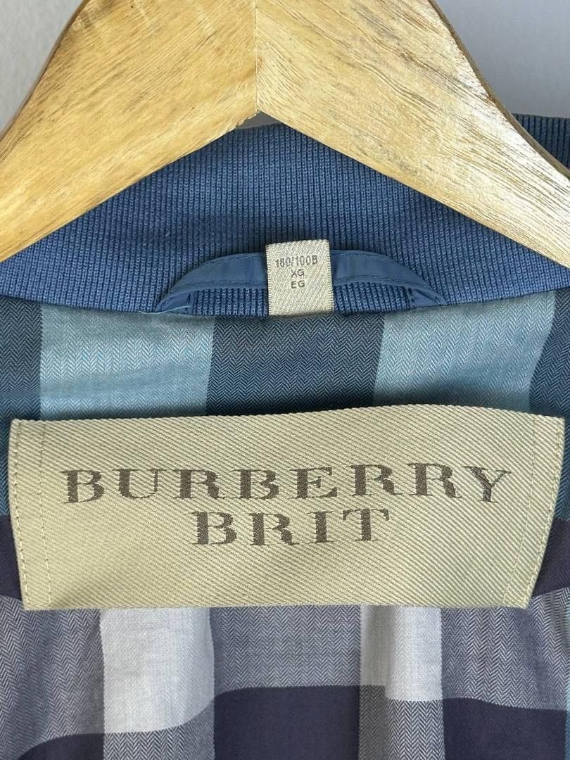 Burberry × Designer Burberry Brit Zip Up Light Bomber Jacket (PIT 23.5) Size US M / EU 48-50 / 2 - 9 Thumbnail