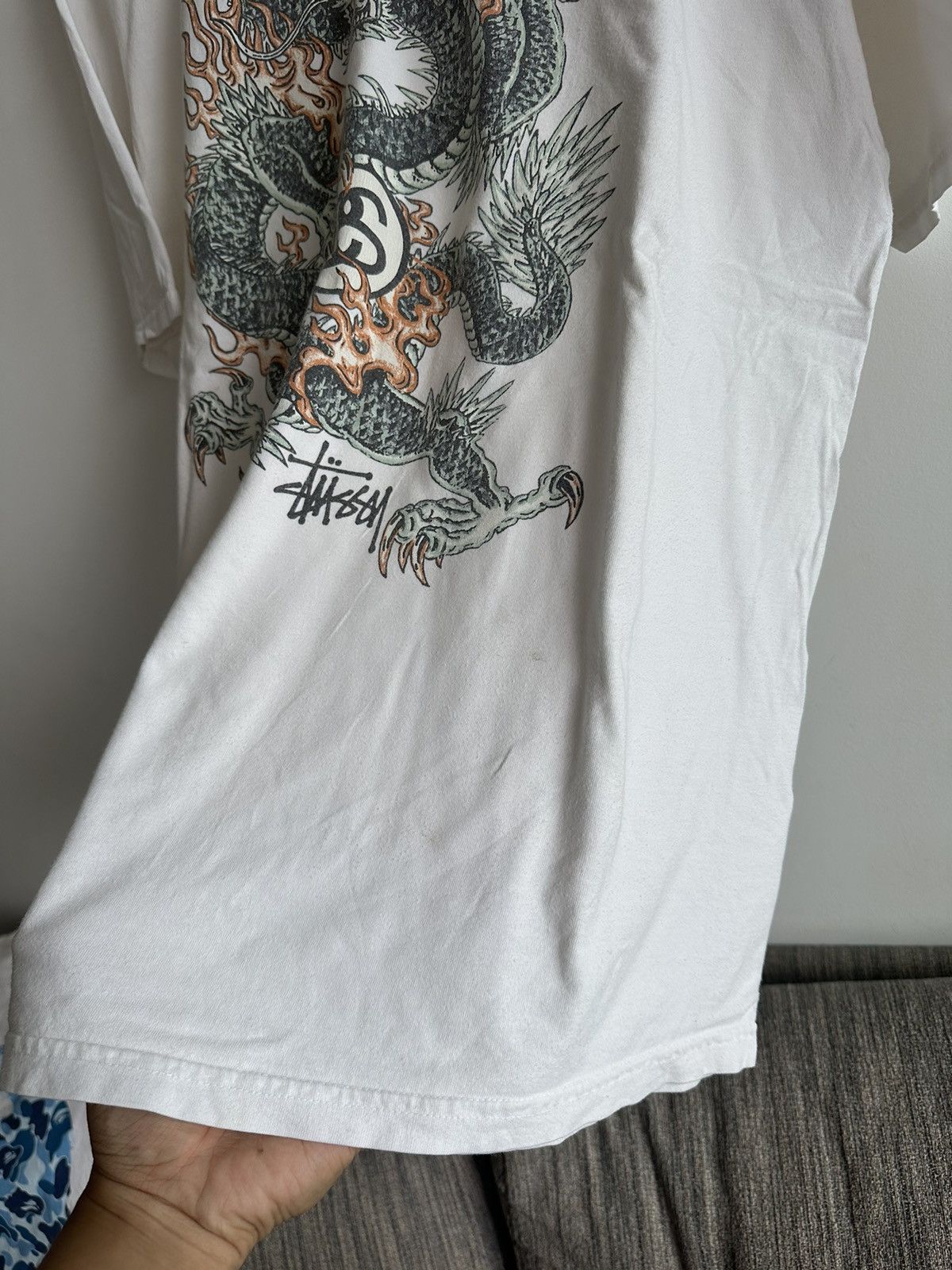 Stussy Vintage Rare Stussy Dragon Big Graphic Streetwear tshirt Size US L / EU 52-54 / 3 - 6 Thumbnail