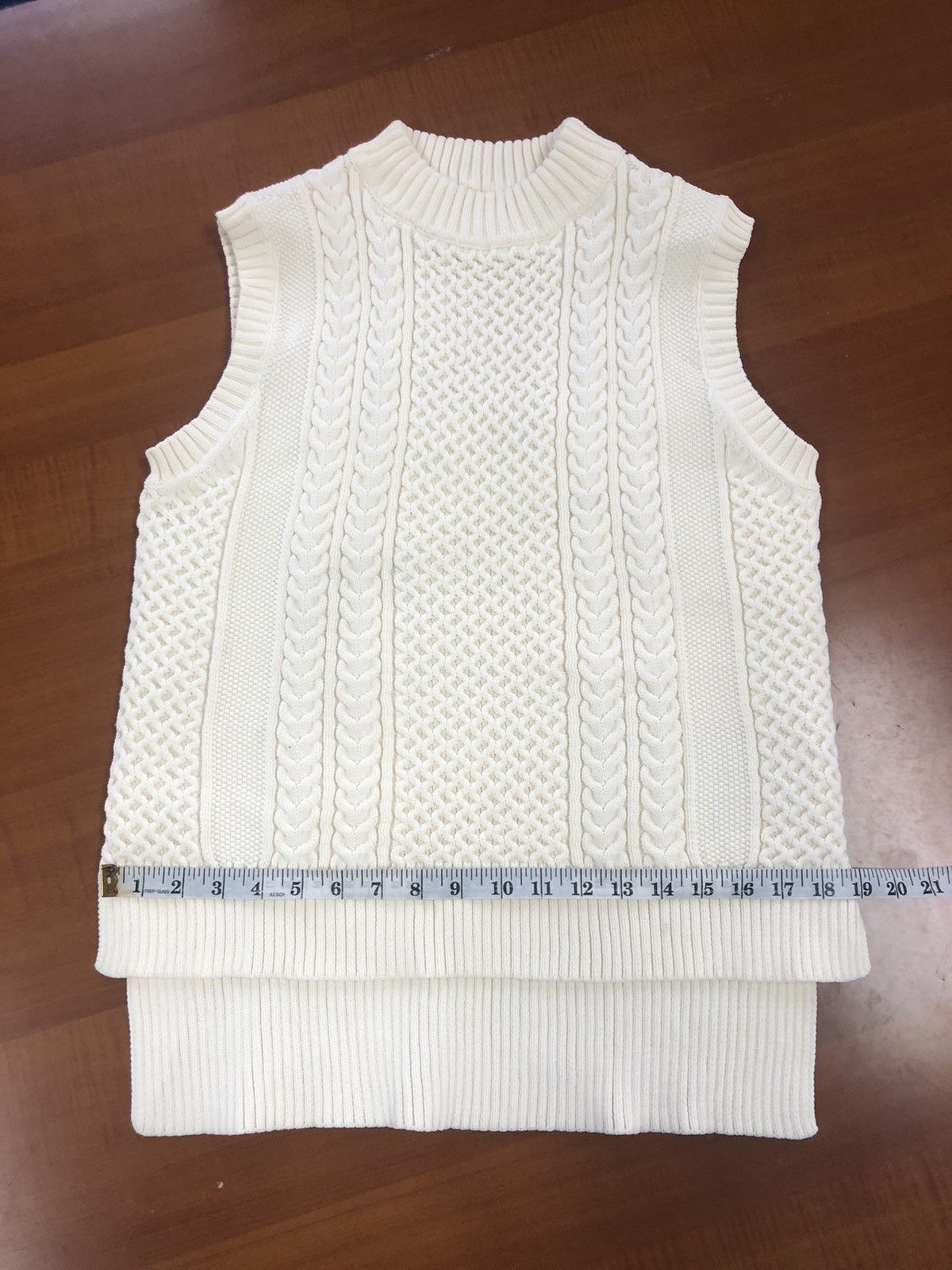 Aran Isles Knitwear Vintage Fila Cable Knit Vest – White Lane Edition Size US M / EU 48-50 / 2 - 14 Thumbnail