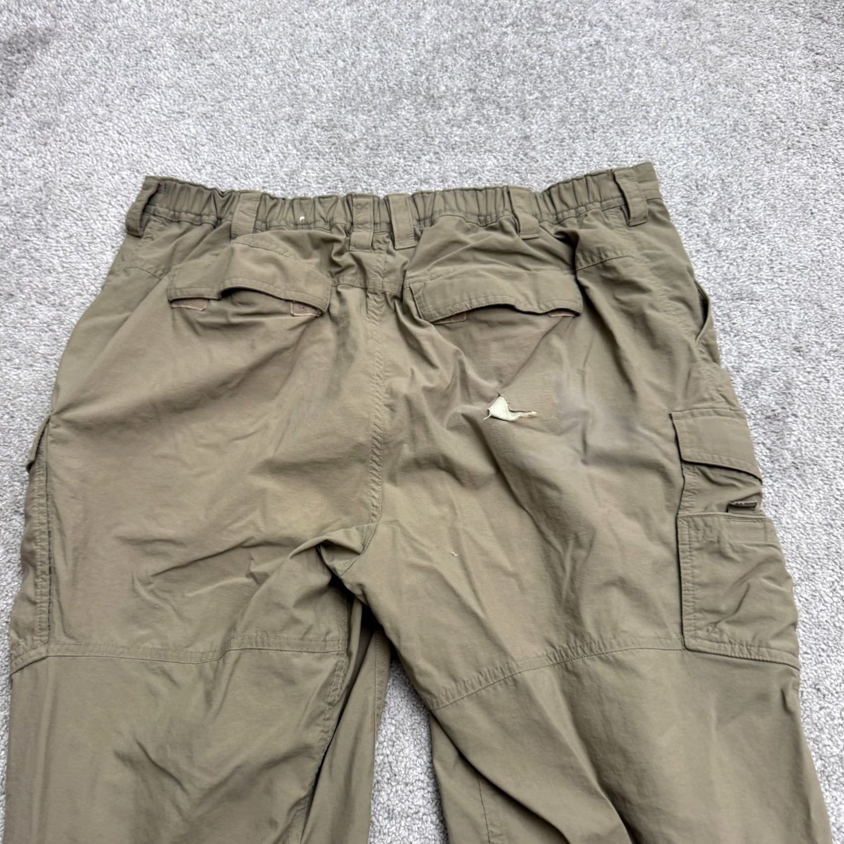Vintage REI Sahara Cargo Pants Mens XL Brown Straight Leg Lightweight Outdoor Hiking Size US 36 / EU 52 - 4 Thumbnail