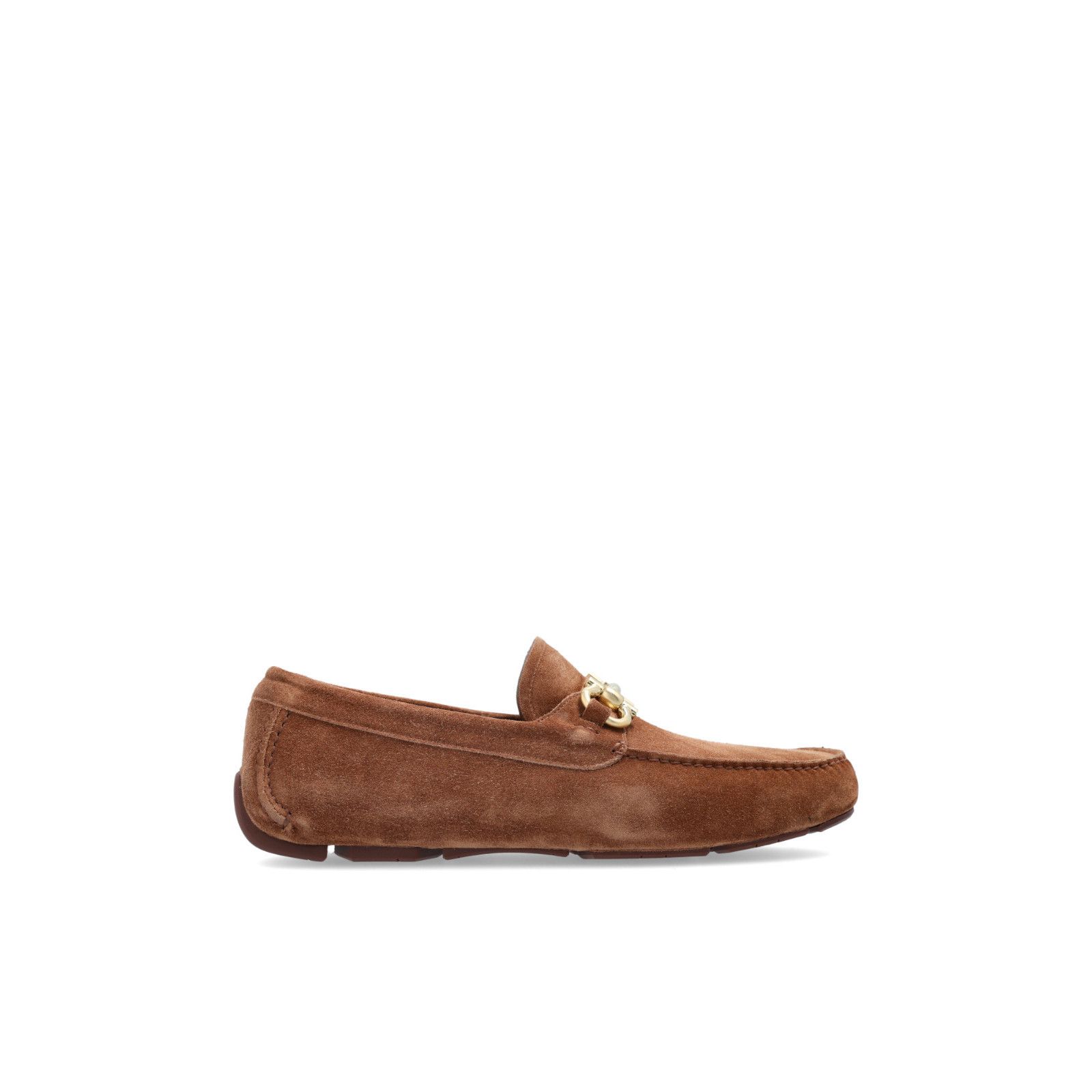 FERRAGAMO Parigi Brown Suede Loafers New & Authentic (Men's