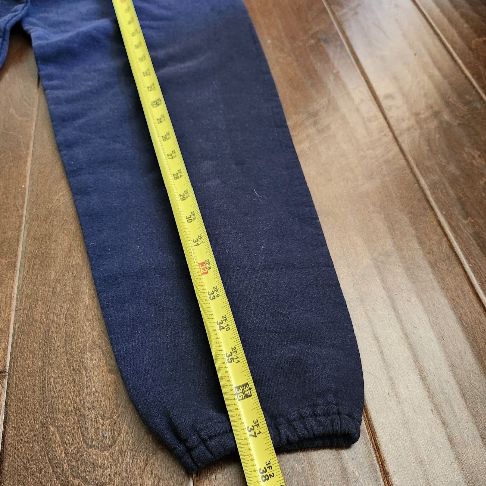 Jerzees VINTAGE JERZEES Chatsworth High School Navy Blue Drawstring Sweatpants - Size S Unisex Adults Pants Winter Spring Fall 27 Inseam Regular 함께 Size US 29 - 6 Thumbnail