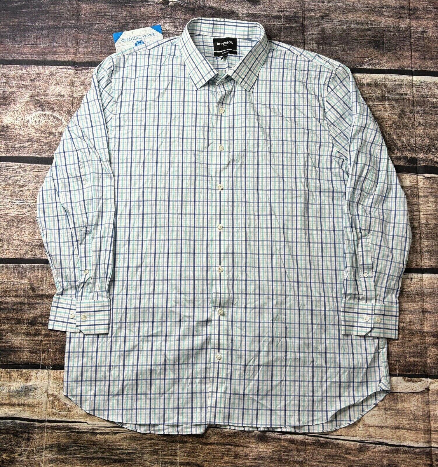 Bonobos Bonobos Shirt Men's 20 36 (2XL) Button Up Stretch Plaid Size US XXL / EU 58 / 5 - 1 Thumbnail