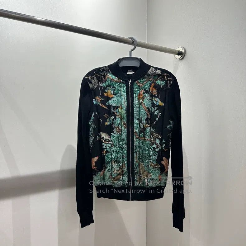 Hermes Hermes Animal Print Silk Zipper Jacket Size XXS / US 00 / IT 34 - 1 Thumbnail