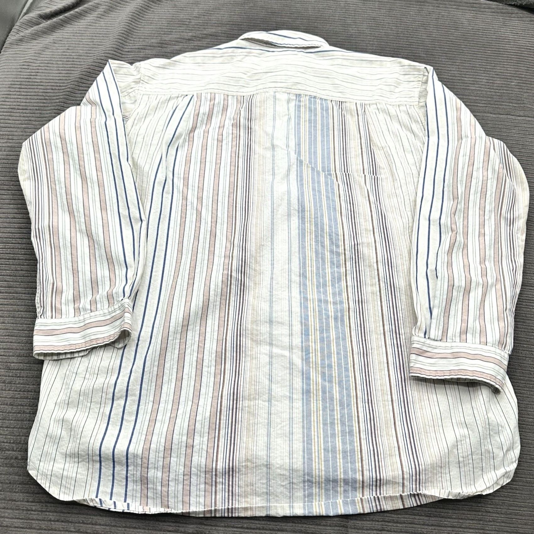 The Territory Ahead Territory Ahead Shirt XL Tall Striped Cotton Long Sleeve Button-Up Mens Size US XL / EU 56 / 4 - 2 Thumbnail