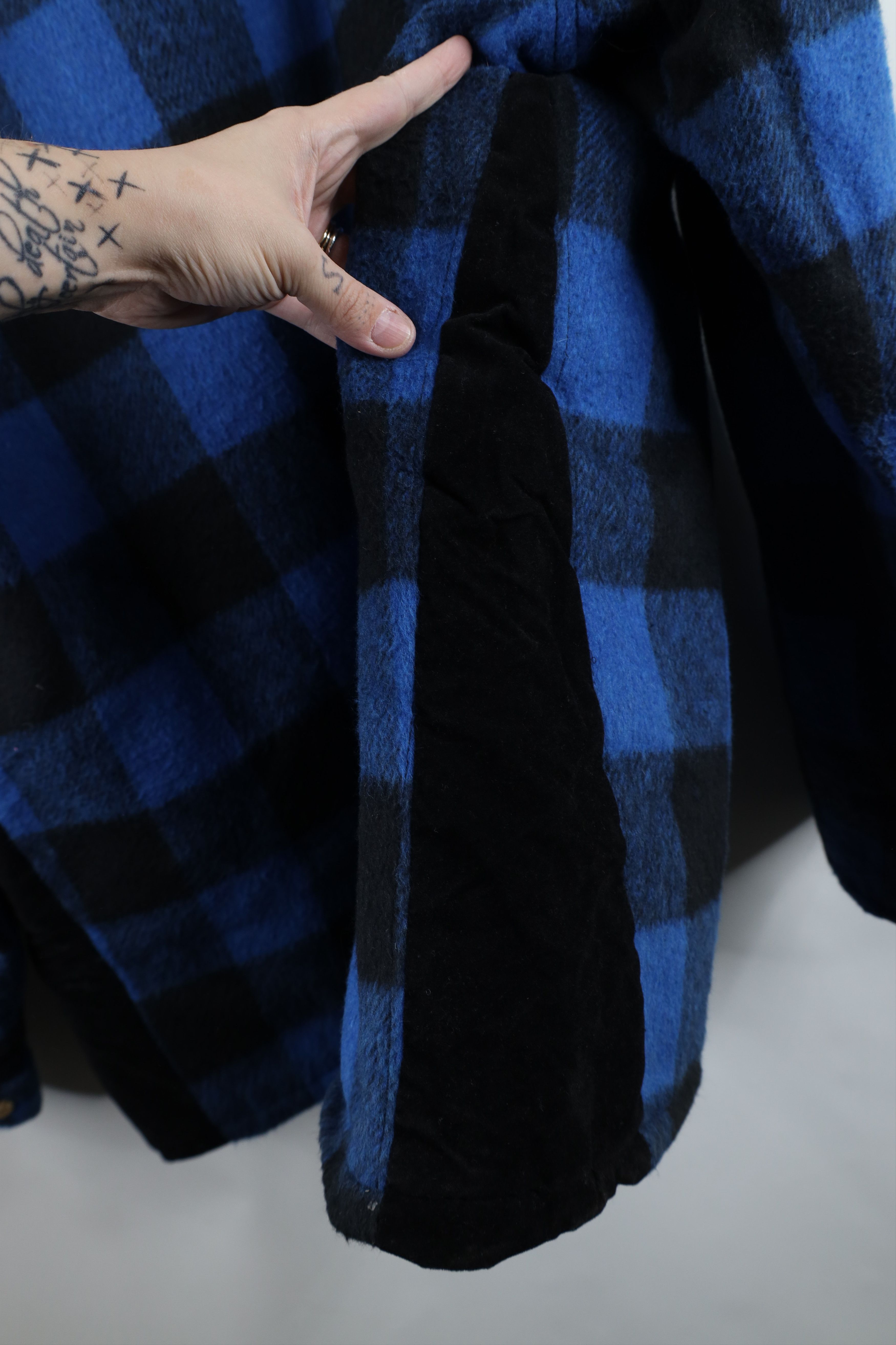 Vintage Vintage 90s Streetwear Lined Baggy Collared Jacket Plaid USA Size US XL / EU 56 / 4 - 12 Thumbnail