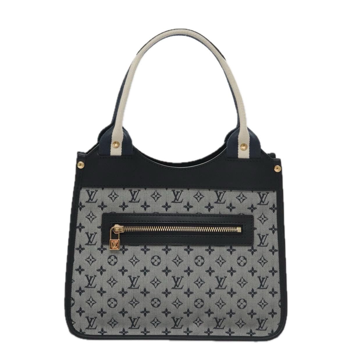 Catherine Grey Canvas Handbag (Pre-Owned)
