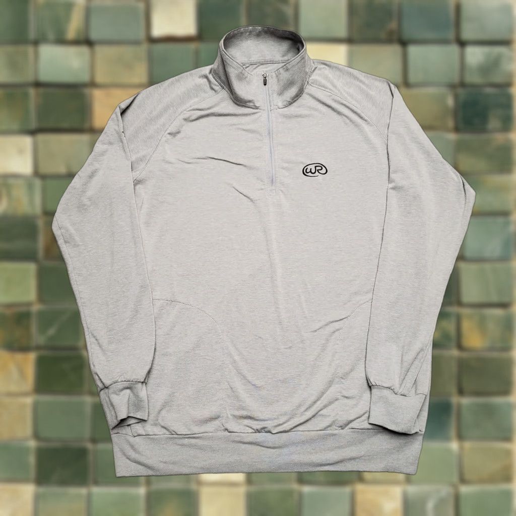 TravisMathew Travis Mathew Golf Shirt Mens M Gray 1/4 Zip Long Sleeve Performance Blend Shirt Mens Size US M / EU 48-50 / 2 - 1 Thumbnail