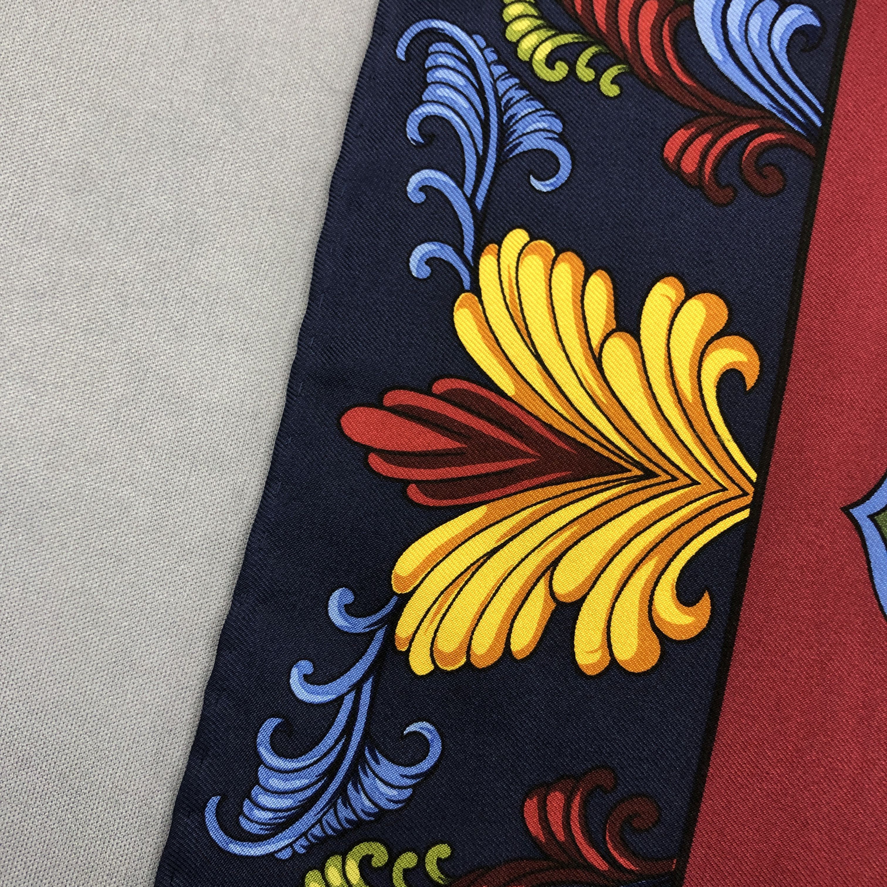 Roberta di Camerino × Vintage Vintage Roberta di Camerino SILK Scarf Twill Stole Wraps Size ONE SIZE - 9 Thumbnail