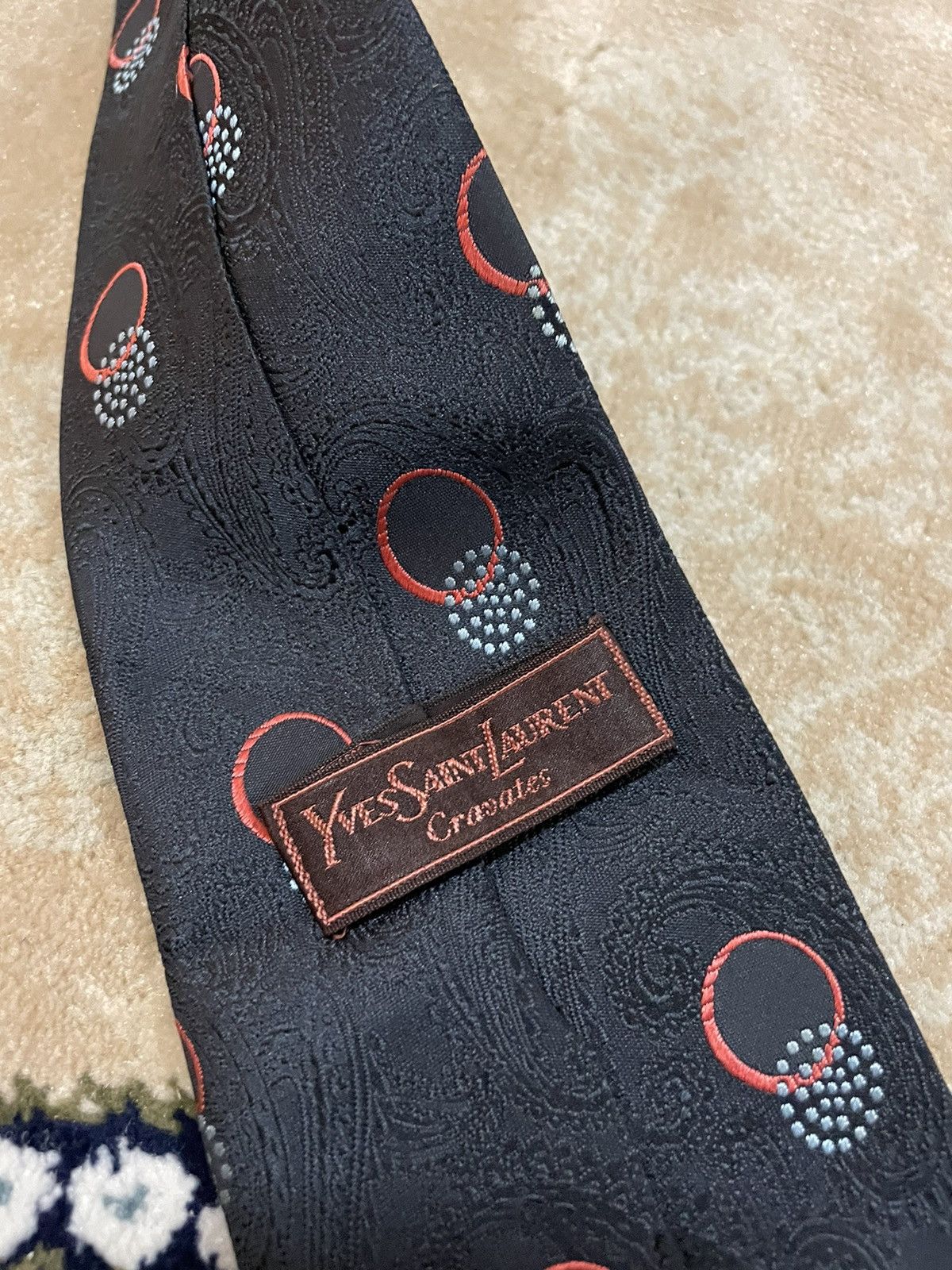 Vintage × Yves Saint Laurent Vintage YvesSaintLauren YSL Men Necktie Size ONE SIZE - 2 Thumbnail