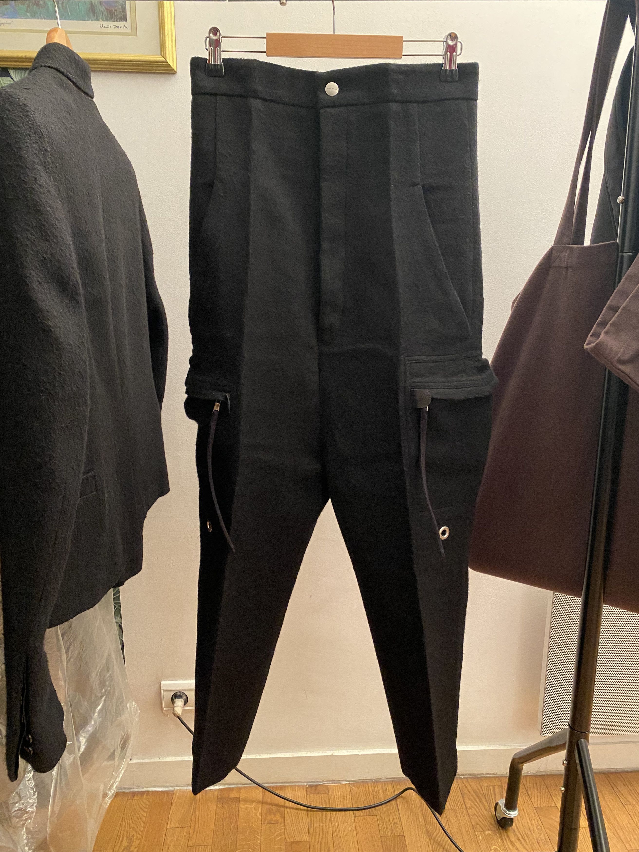 Rick Owens Rick Owens Sisyphus High Waisted Cropped Cargo Pants 48 ...