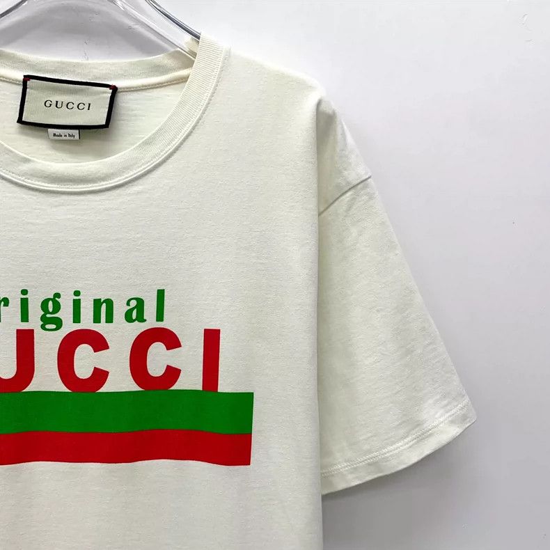 Gucci Gucci White logo printed round-neck short-sleeved T-shirt 2 Size US S / EU 44-46 / 1 - 3 Thumbnail