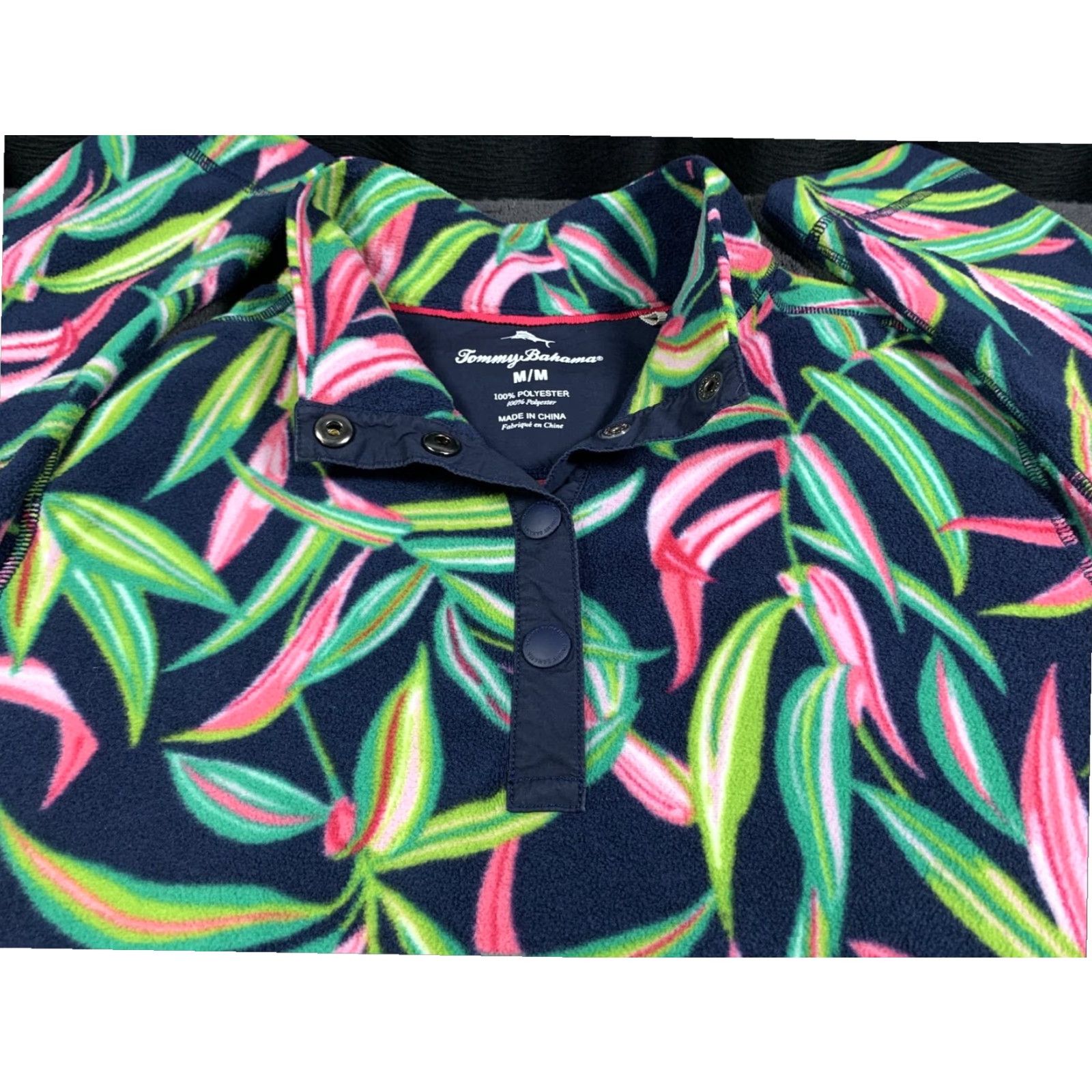 Tommy Bahama Tommy Bahama Floral Fleece Jacket Womens Medium Multicolor Size M / US 6-8 / IT 42-44 - 2 Thumbnail