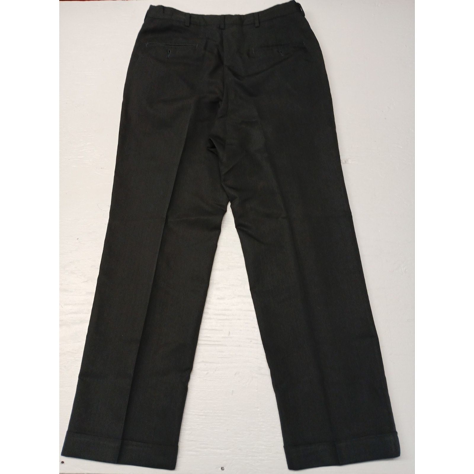 Haggar Haggar (32x32) Black Straight Fit Soft Dress Slacks Size US 32 / EU 48 - 6 Thumbnail