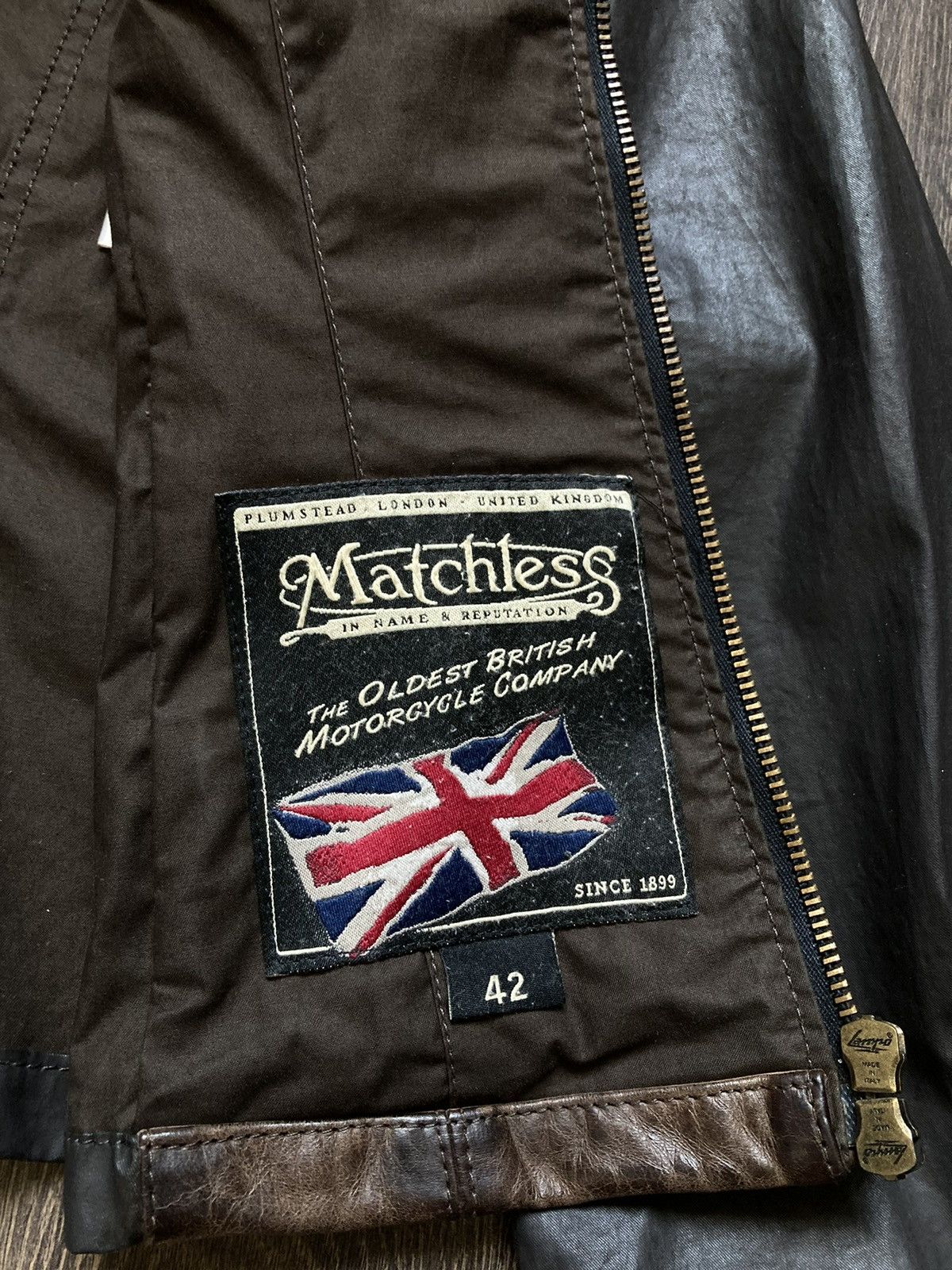 Matchless × Vintage Matchless British Men Leather Jacket Size 42 Made In Italy Size S / US 4 / IT 40 - 4 Thumbnail