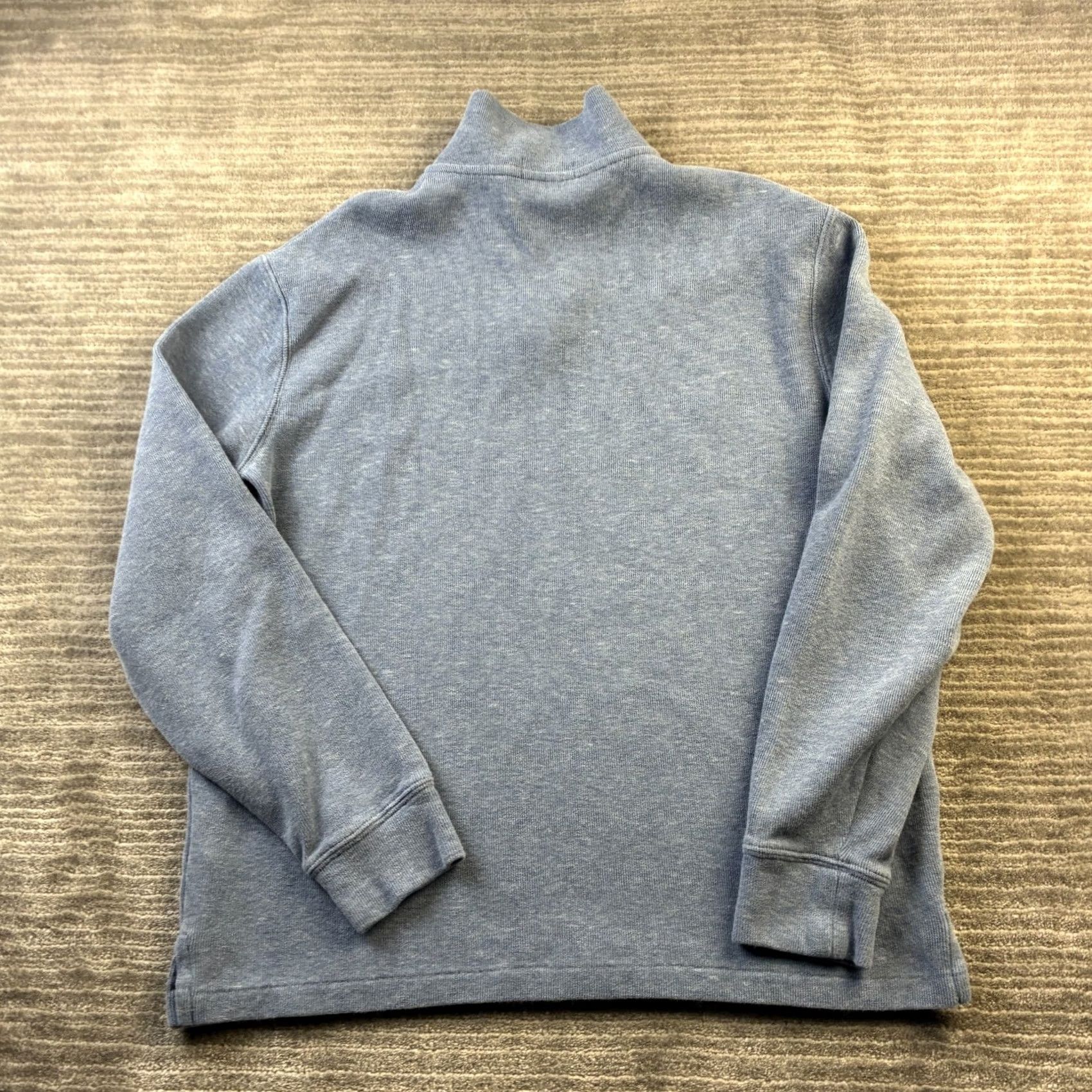 Polo Ralph Lauren Polo Ralph Lauren Sweater Mens Large Blue Knit Quarter Zip Pony Size US L / EU 52-54 / 3 - 2 Thumbnail