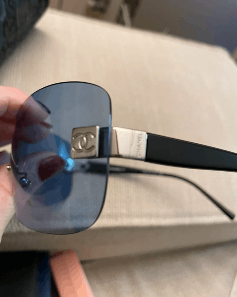 Chanel CHANEL Sunglasses 4029 Mask Rimless Rhinestone 4017 Vintage Size ONE SIZE - 2 Thumbnail