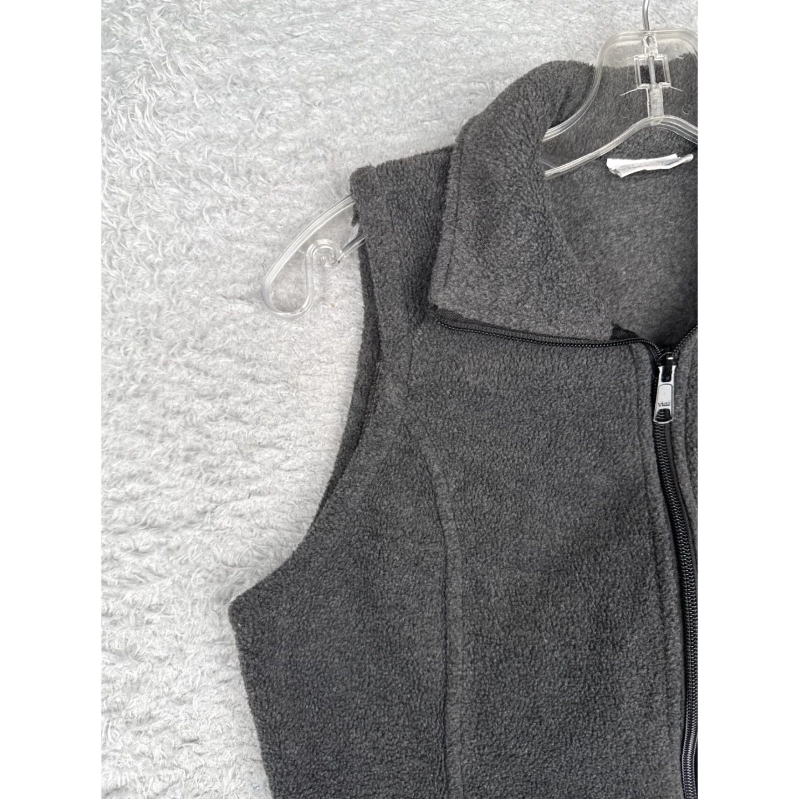 Vintage Columbia Vest Women Small Gray Full Zip Lightweight Polyester Fleece Sleeveless Outdoor All Seasons Pockets Size S / US 4 / IT 40 - 6 Thumbnail