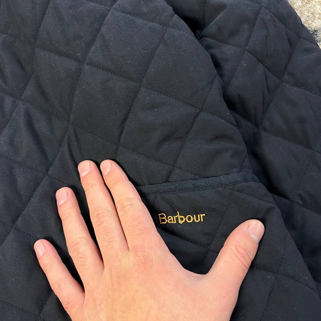 Barbour Barbour Vintage Y2K Mini Logo Quilted Button Up Jacket Size US XL / EU 56 / 4 - 4 Thumbnail