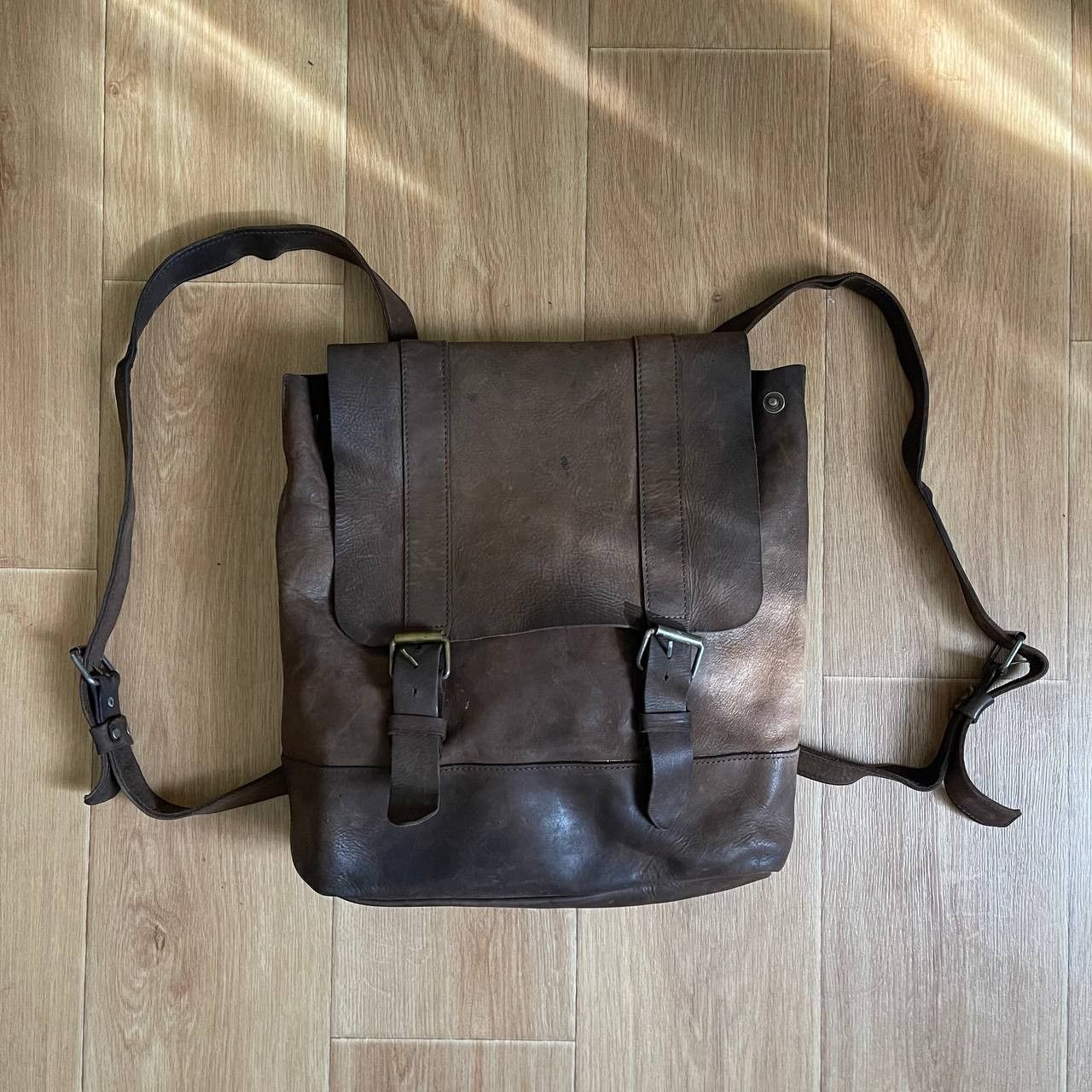 Japanese Brand Leather Backpack Size ONE SIZE - 2 Thumbnail