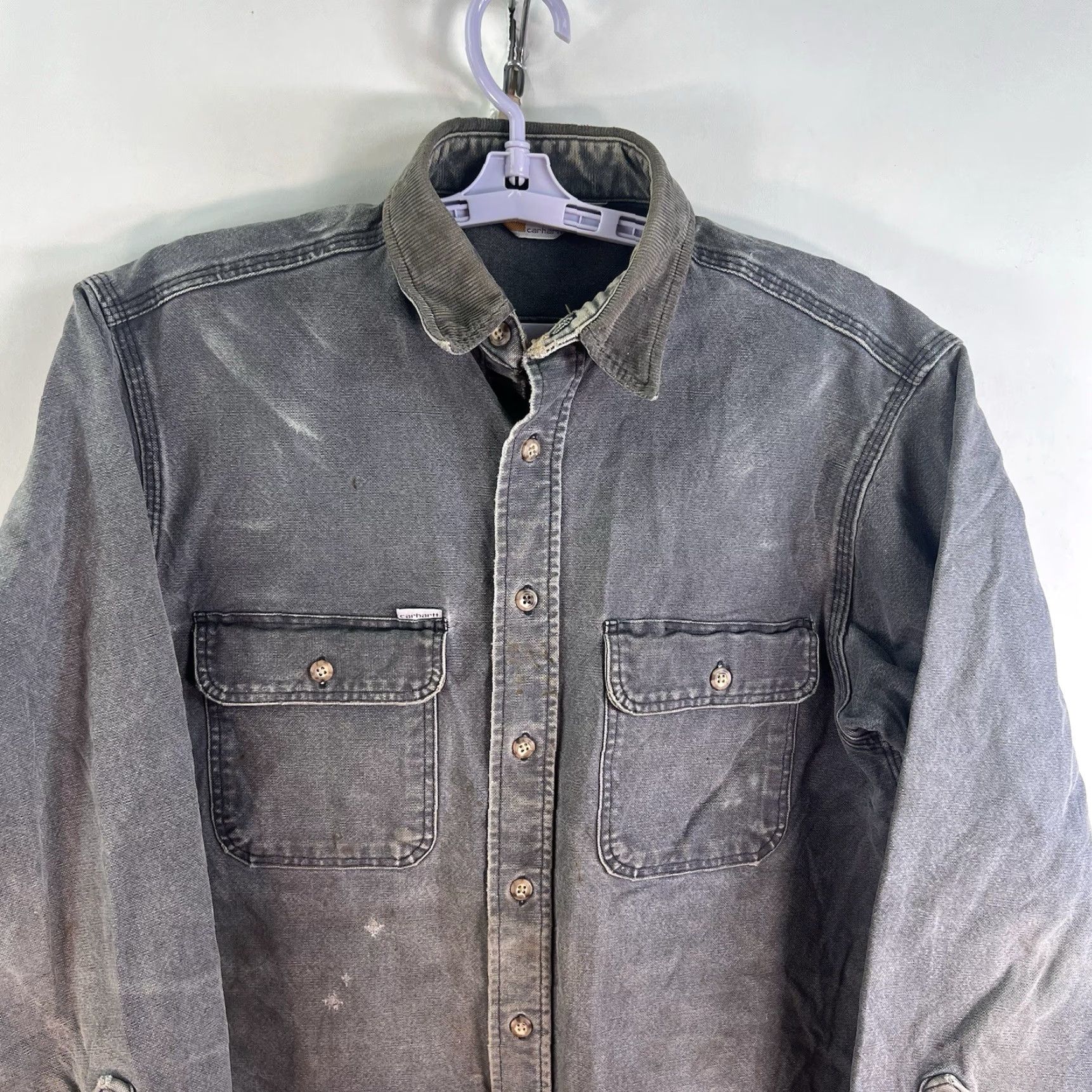 Carhartt VINTAGE Carhartt Shackit Jacket Mens Size L Gray Canvas Bomber 90s Outdoor Size US L / EU 52-54 / 3 - 5 Thumbnail