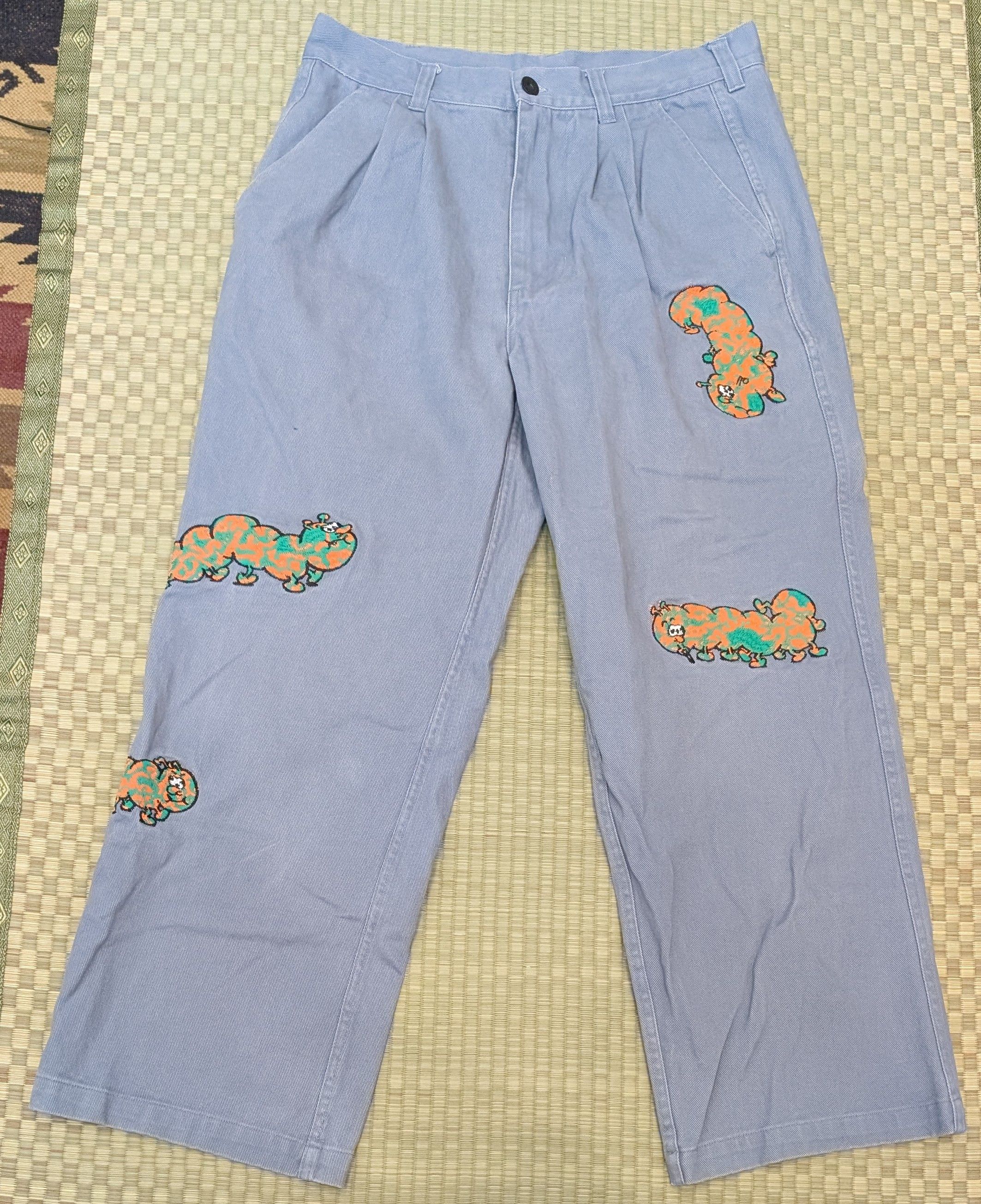 Brain Dead Brand Dead Worms Wide Leg Trousers Size US 31 - 1 Thumbnail