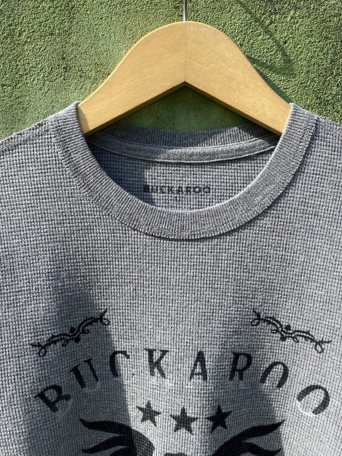 BUCKAROO Buckaroo Vintage Thermal Waffle Knit Eagle Graphic Crewneck Size US L / EU 52-54 / 3 - 2 Thumbnail