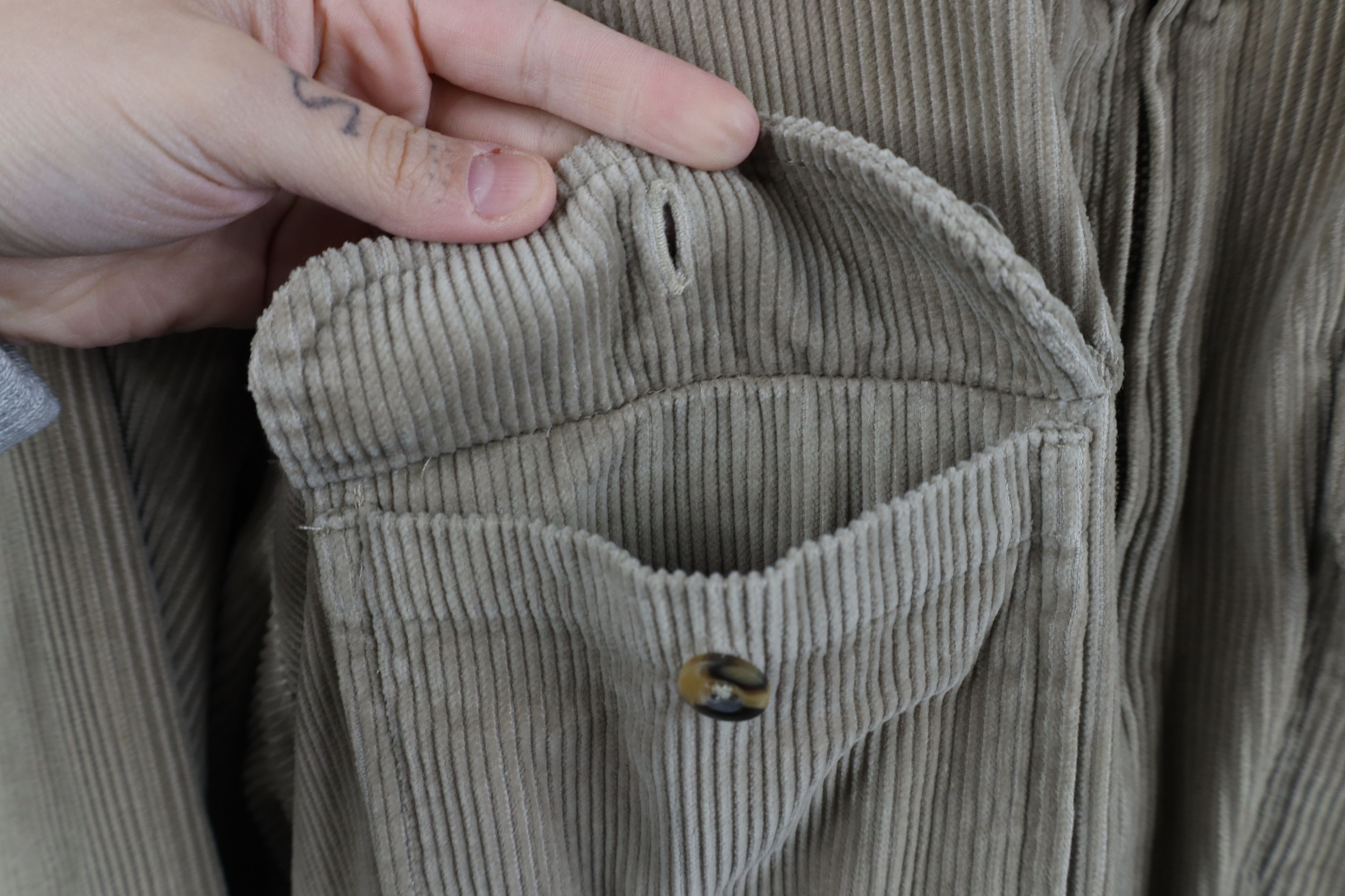 Vintage Vintage 90s Streetwear Lined Corduroy Shirt Jacket Jac Shirt Size US XXL / EU 58 / 5 - 6 Thumbnail
