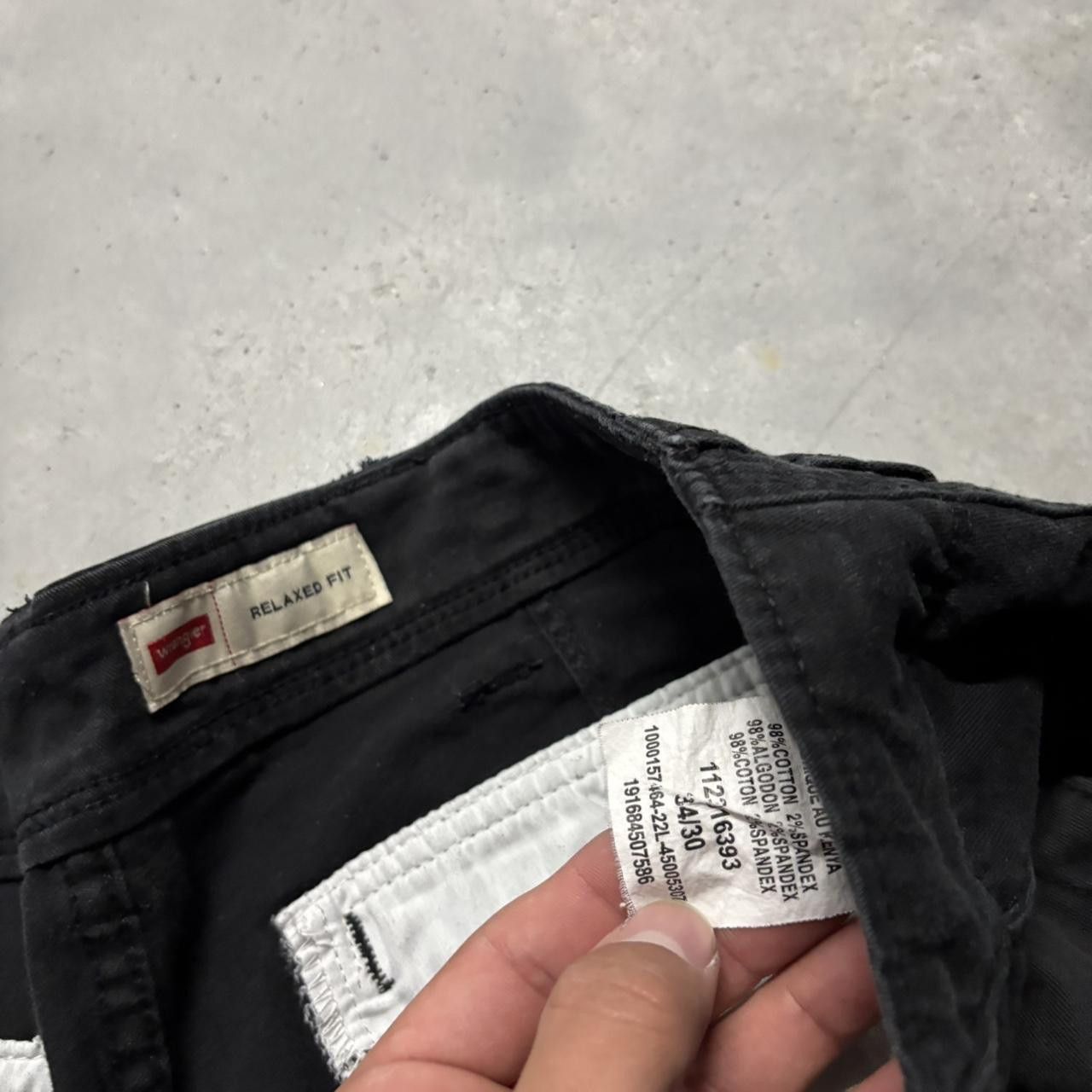 Japanese Brand × Vintage Crazy Vintage Y2K/2000s Grunge Black Streetwear Skater Cargo Pants! Size US 34 / EU 50 - 7 Thumbnail