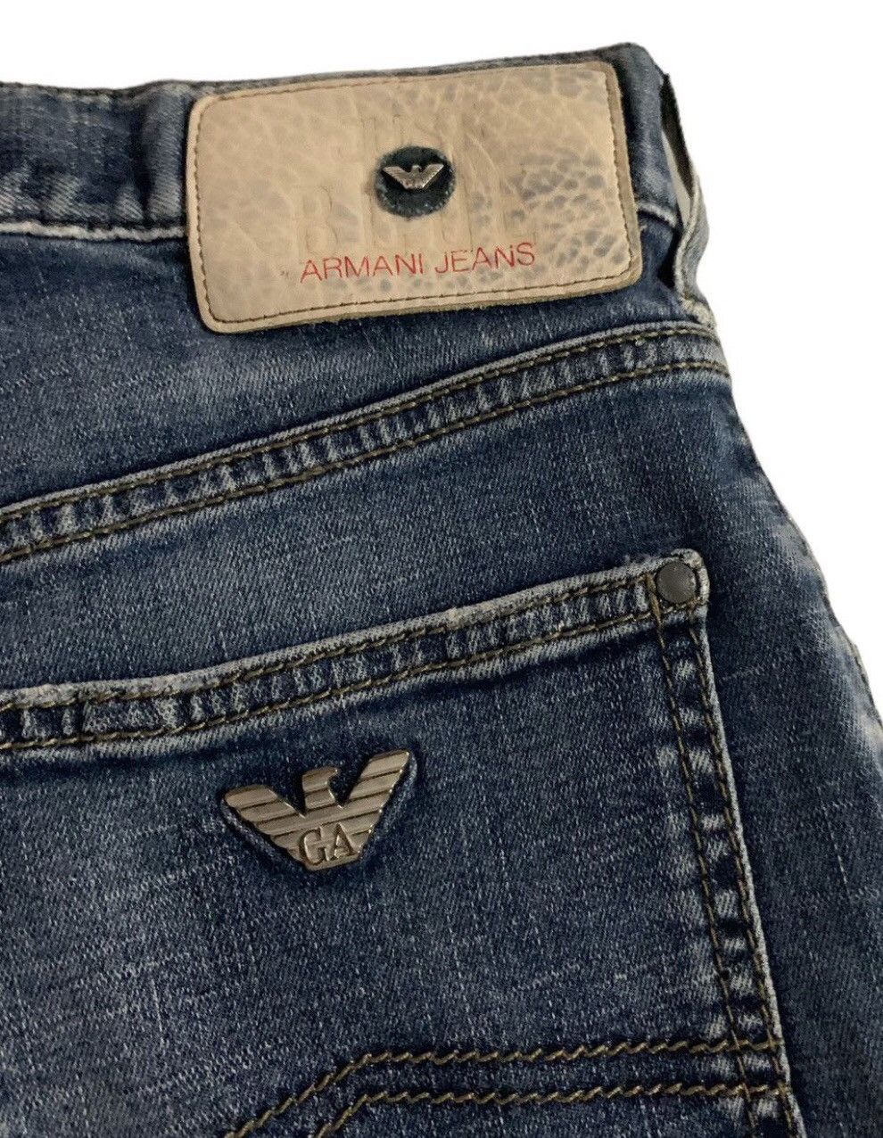 Vintage Vintage Armani Jeans Style Denim Size US 33 - 11 Thumbnail