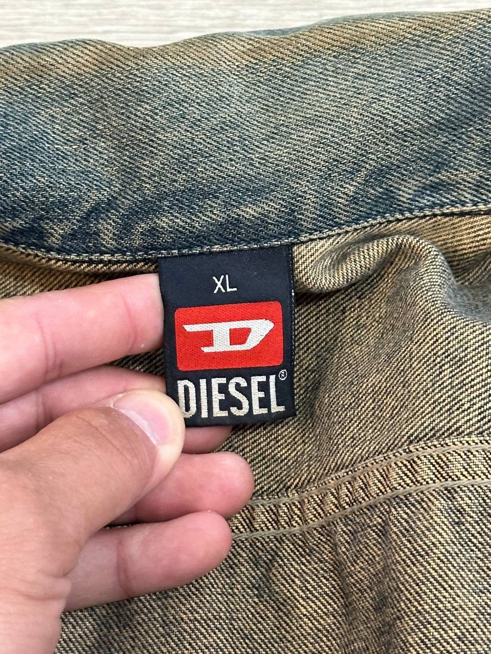 Diesel Vintage DIESEL "Gregg" Dirty Wash Denim Jacket (Y2K / 2006) Size US L / EU 52-54 / 3 - 7 Thumbnail