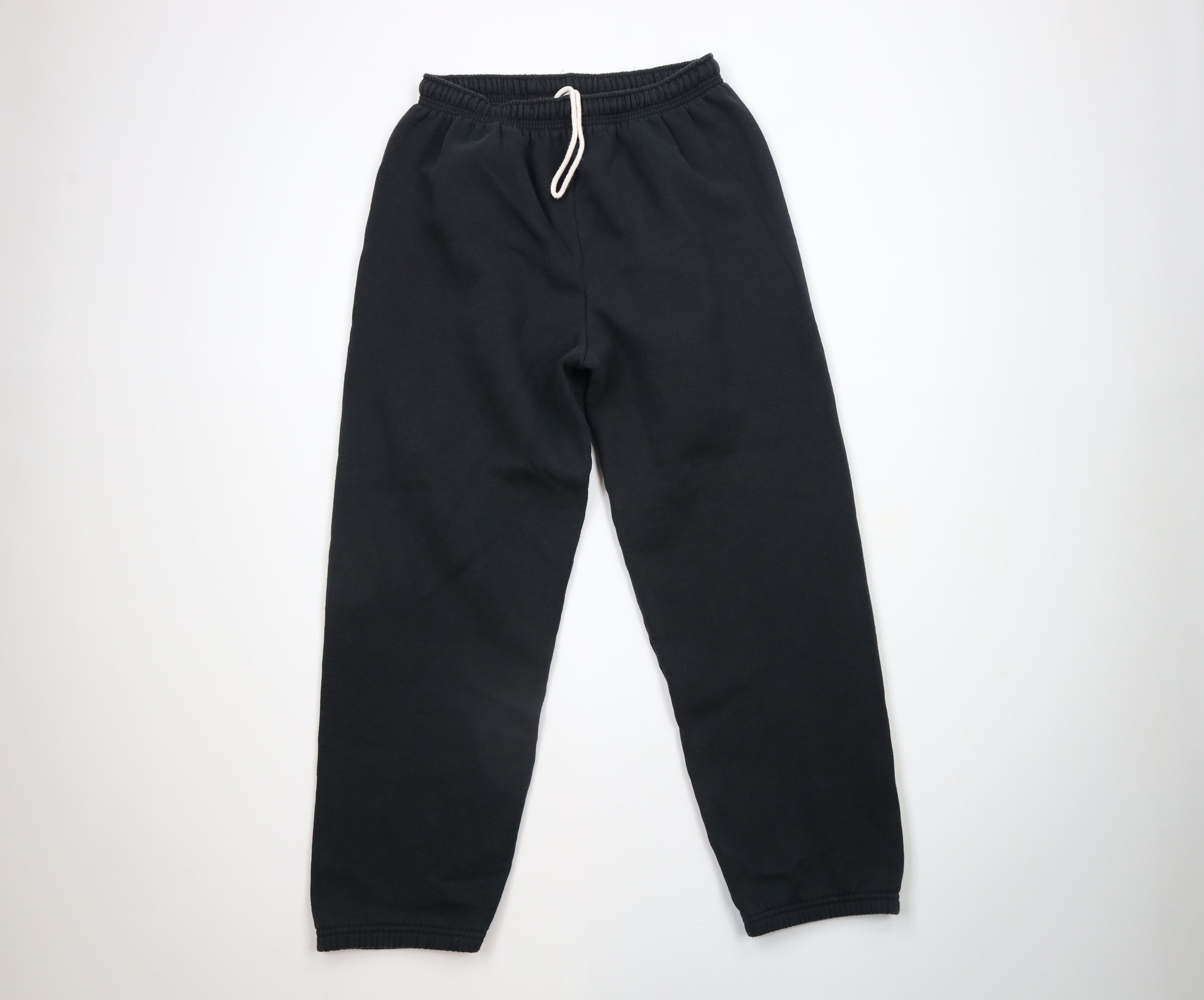 Vintage Vintage 90s Streetwear Heavyweight Sweatpants Black USA Size US 36 / EU 52 - 1 Thumbnail