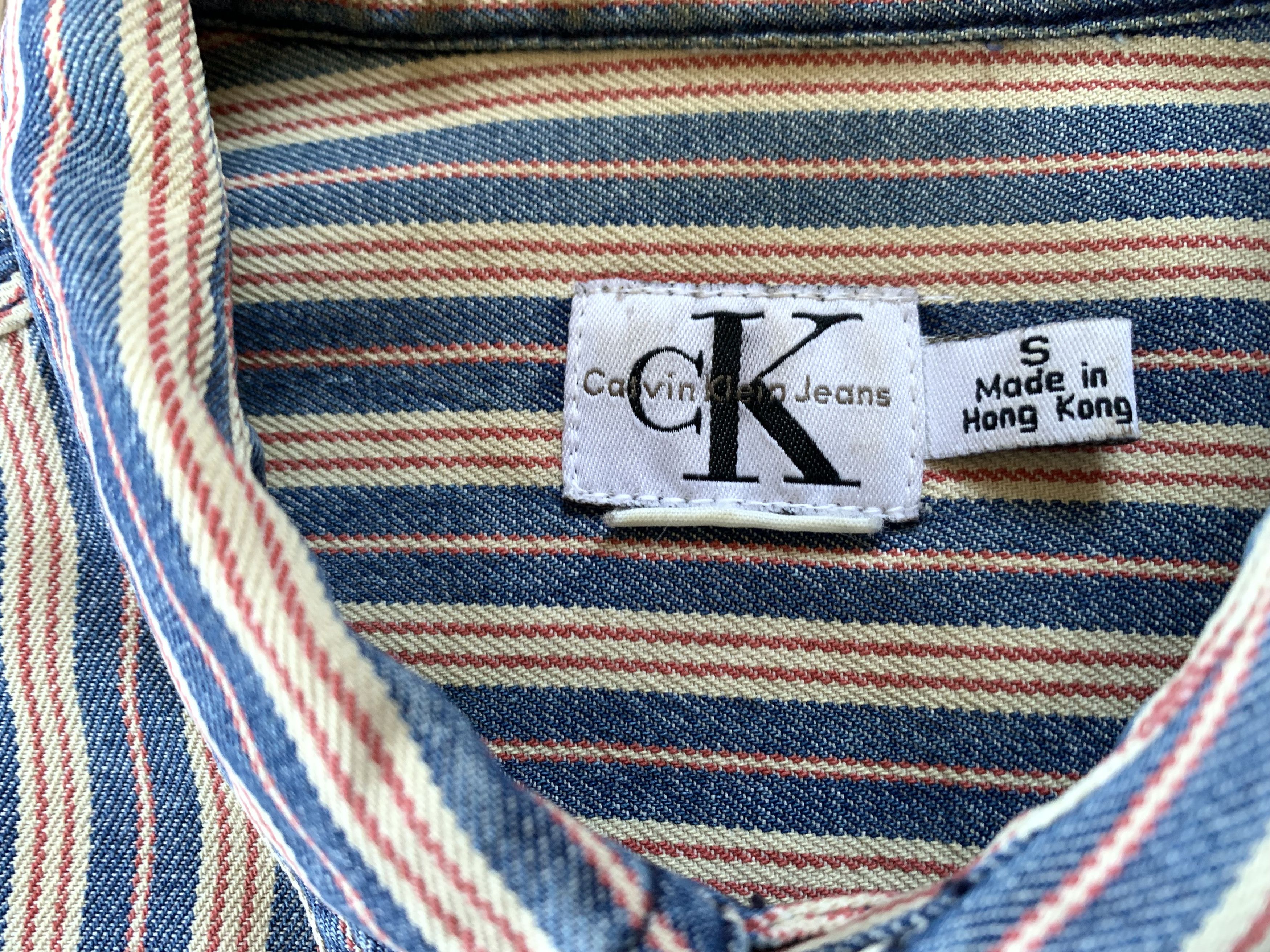 Calvin Klein × Vintage Vintage Calvin Klein Jeans Stripe Shirt Size US S / EU 44-46 / 1 - 7 Thumbnail