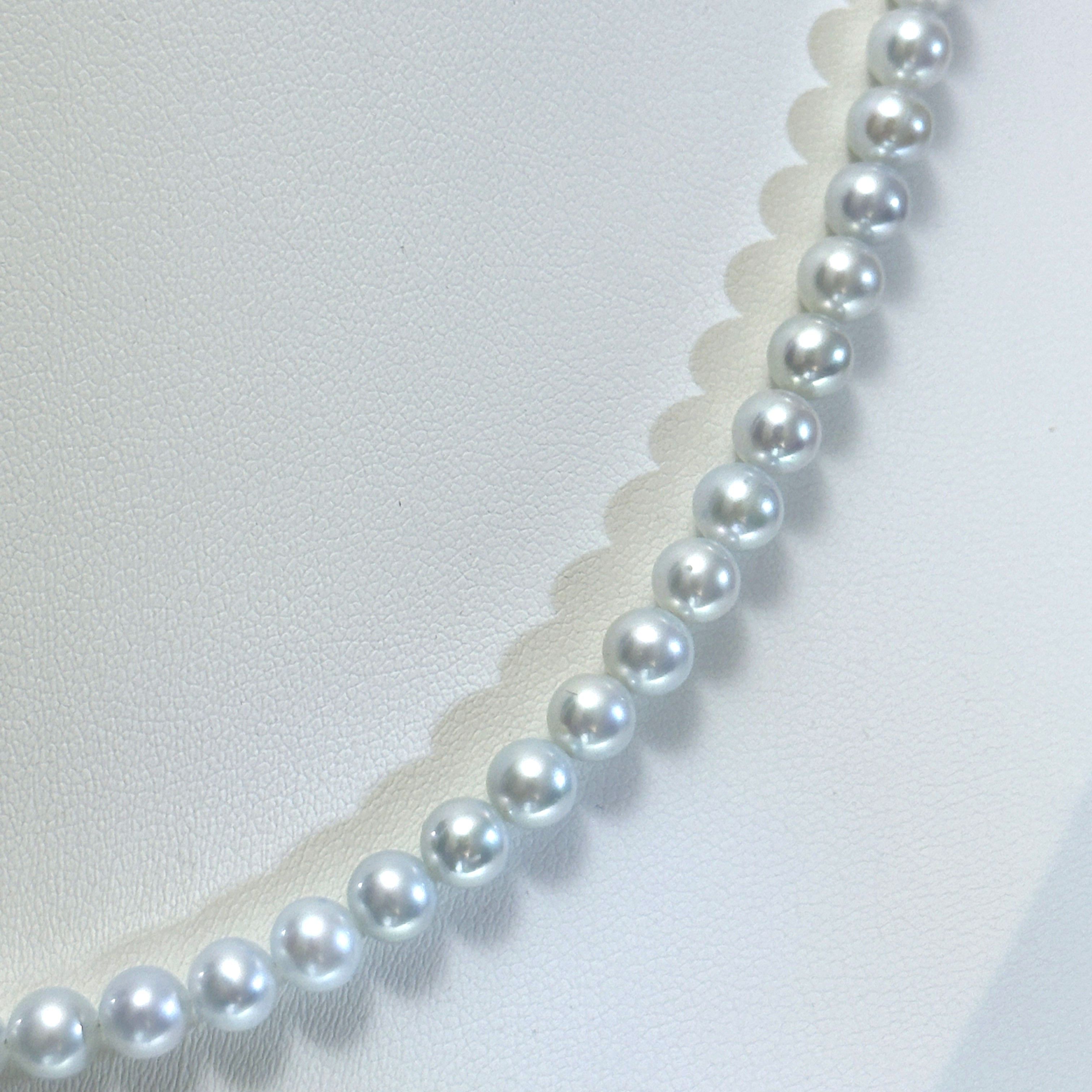 Designer Cold Blue Pearl Necklace Size ONE SIZE - 10 Thumbnail