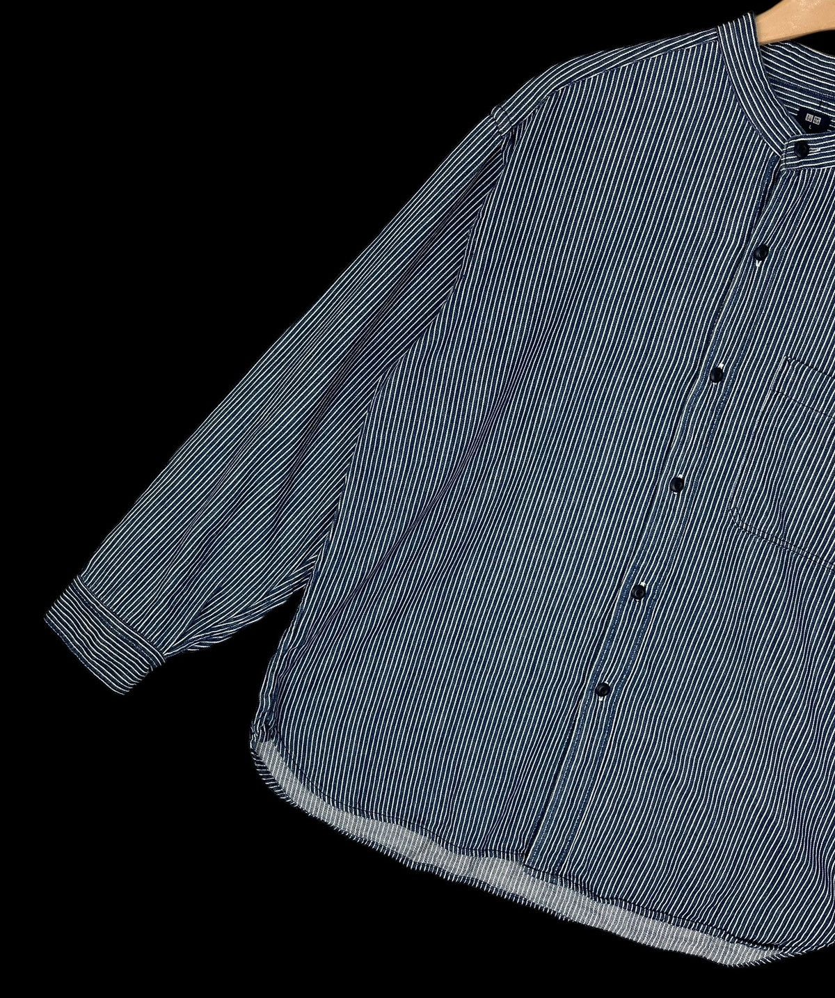 Uniqlo Uniqlo Wabash Mandarin Collar Button Up Shirt Size US L / EU 52-54 / 3 - 7 Thumbnail