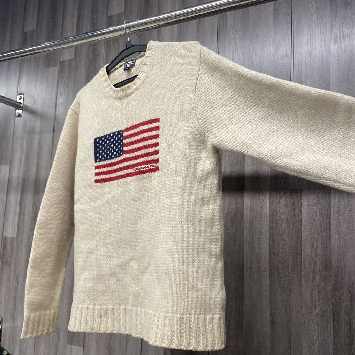 Polo Ralph Lauren × Vintage Polo Ralph Lauren American Flag Sweater Size US XL / EU 56 / 4 - 11 Thumbnail