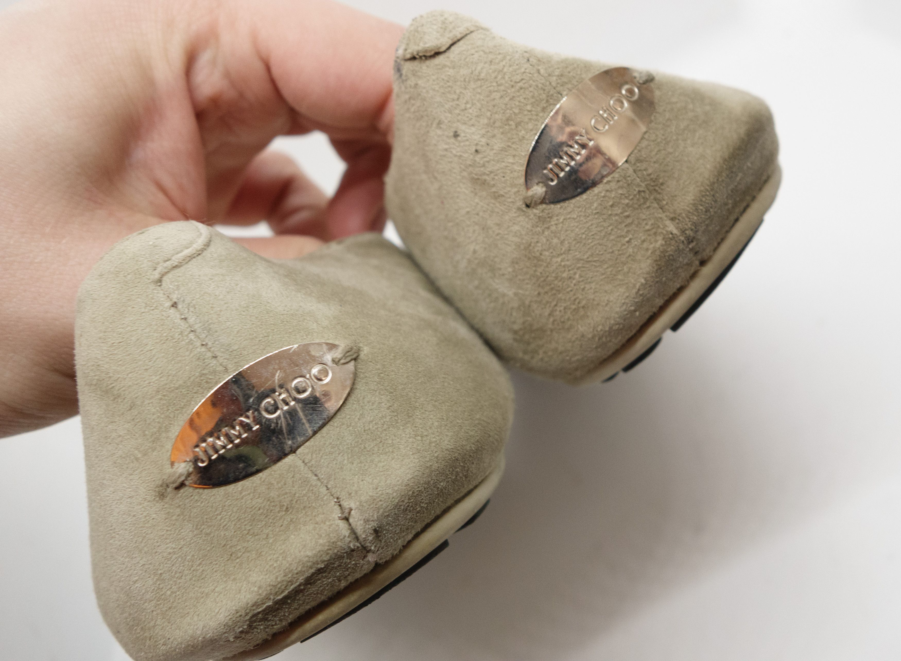 Jimmy Choo Suede Boat Flats Size US 8 / IT 38 - 5 Thumbnail