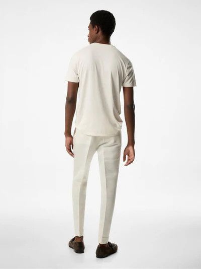 Tom Ford o1s22i1n0125 Cotton Lyocell T-Shirt in White Size US M / EU 48-50 / 2 - 3 Thumbnail