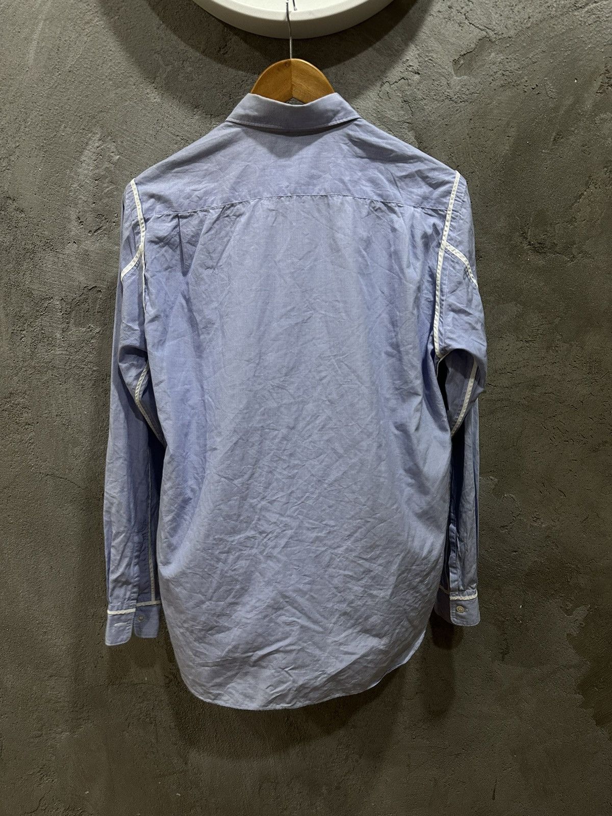 Comme des Garcons Cdg Homme White Lining L/S Shirt Size US M / EU 48-50 / 2 - 4 Thumbnail