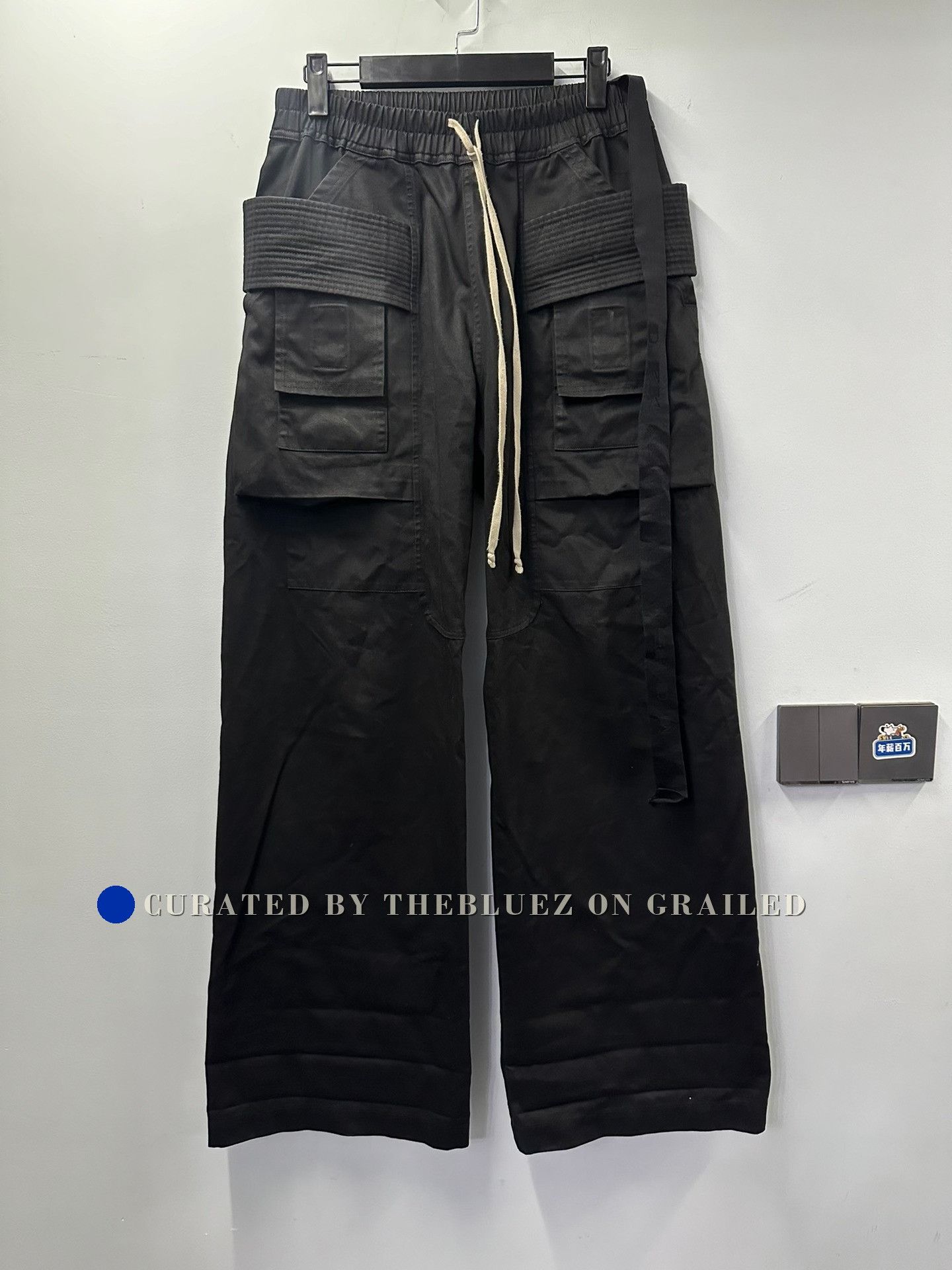 Rick Owens Rick Owens Double Ring Wide-Leg Pants S Size US 26 / EU 42 - 1 Thumbnail