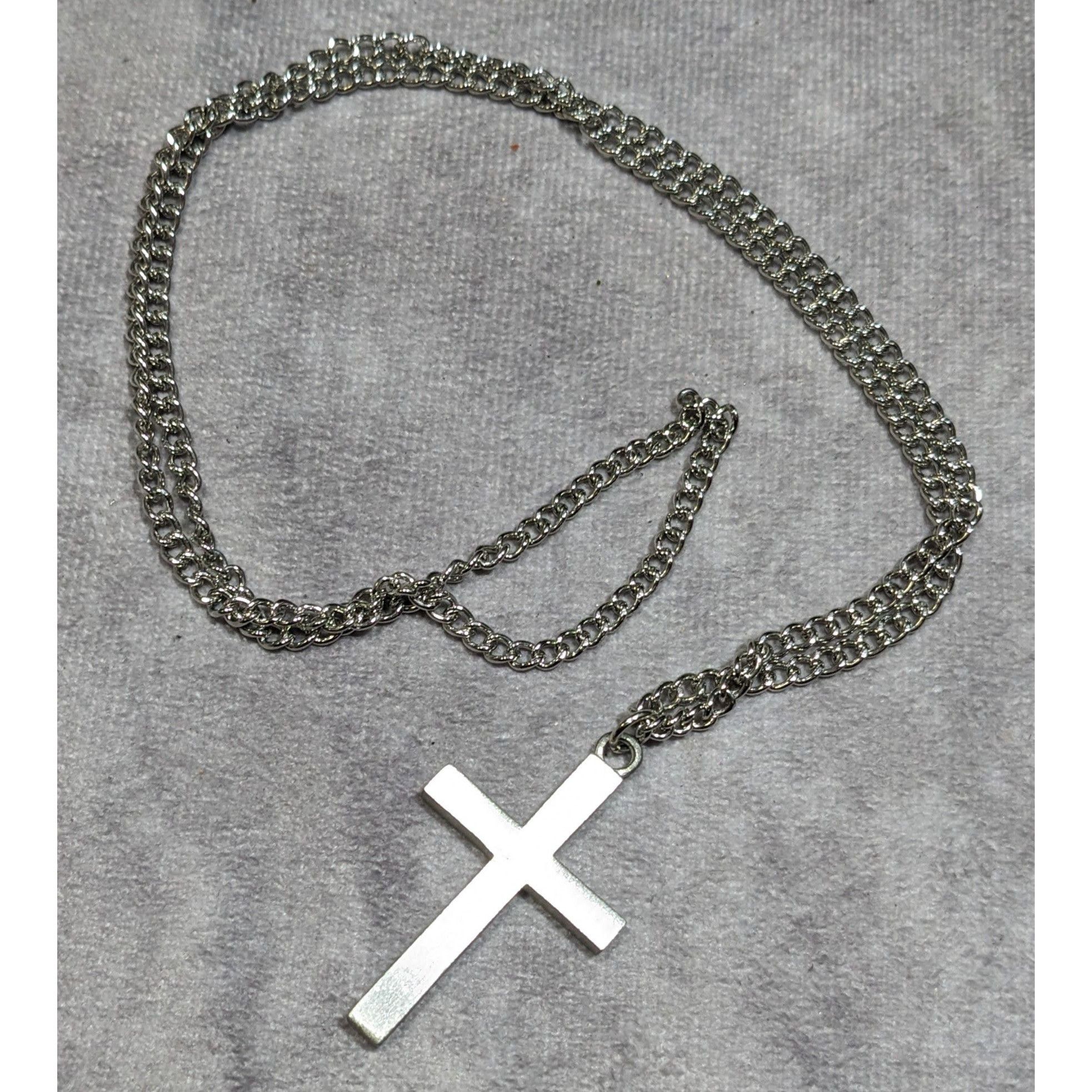 Other Modern Religious Cross Pendant Stainless Steel Necklace Size ONE SIZE - 4 Thumbnail