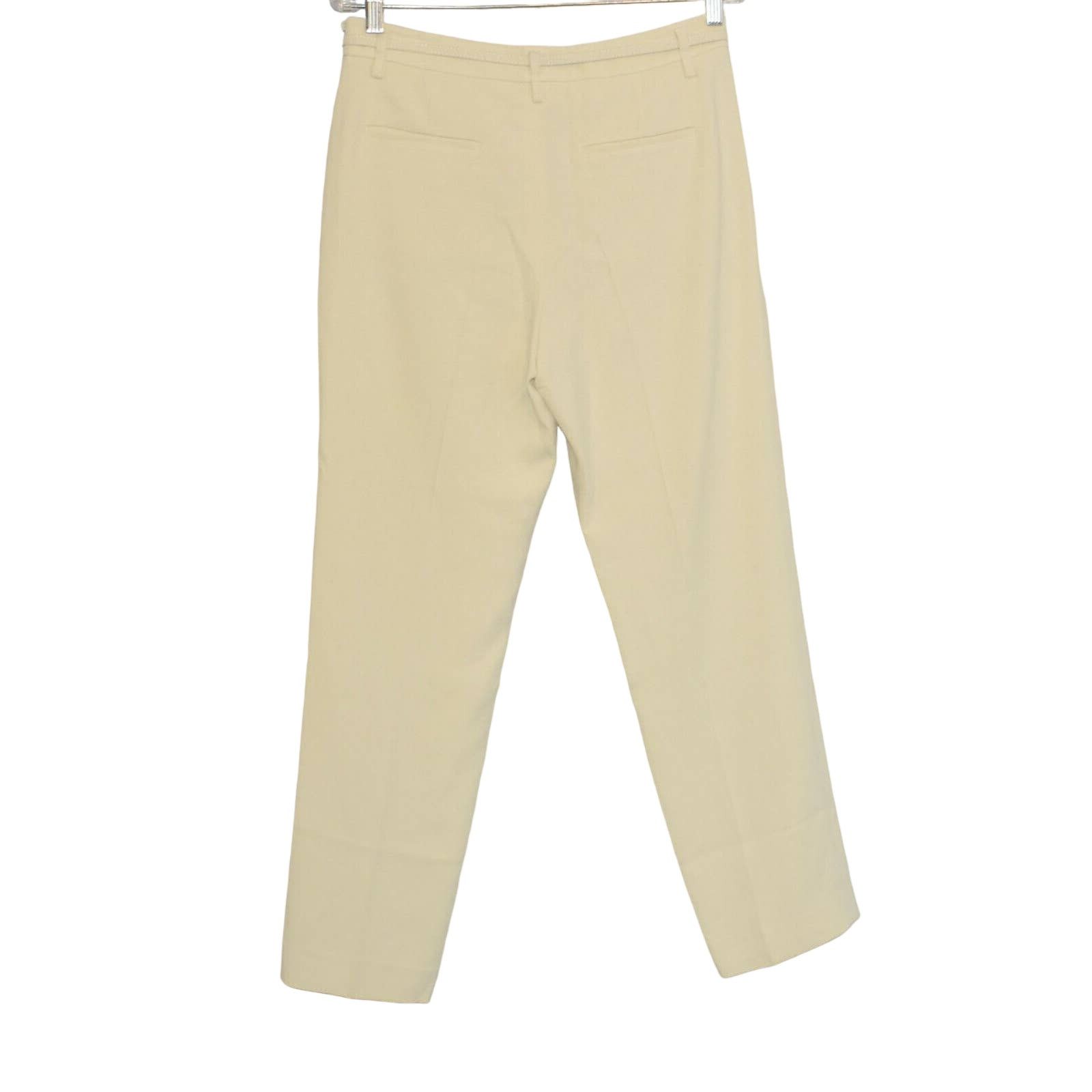 RED Valentino E0 NWT RED VALENTINO Ivory Frisottine Capri Pants Sz 42 $595 Size 28" / US 6 / IT 42 - 5 Thumbnail