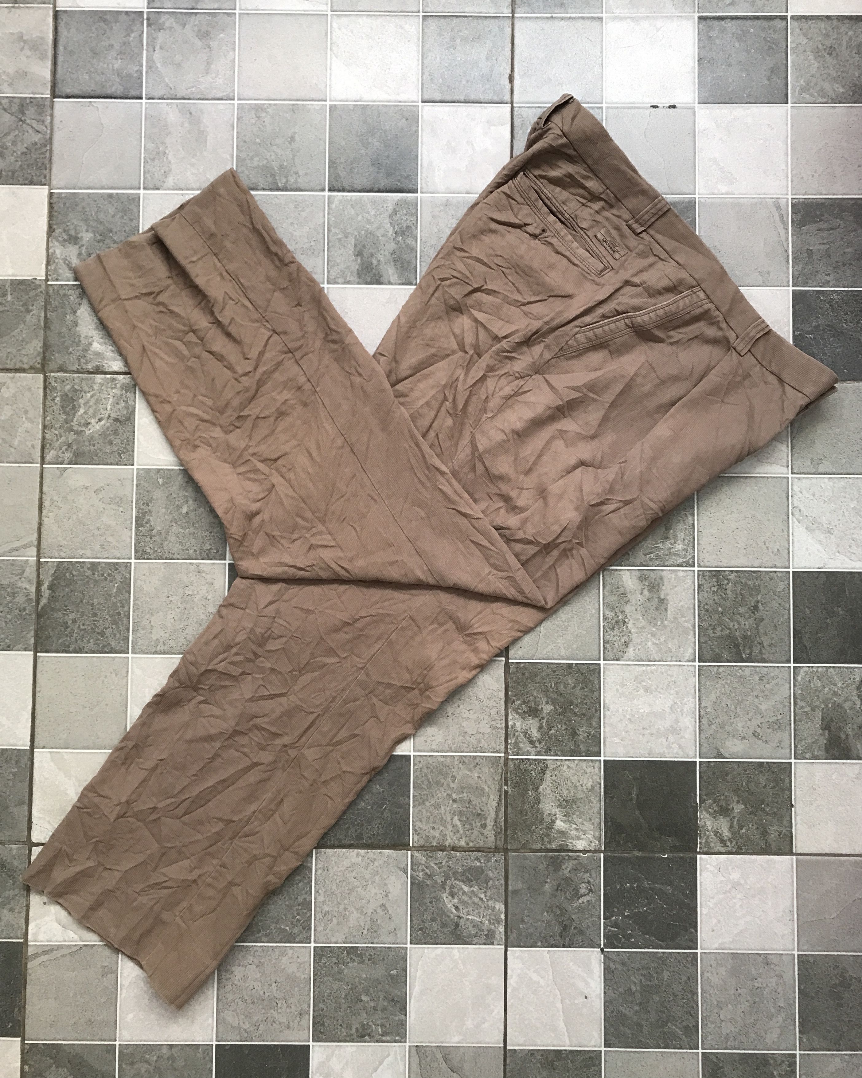 Lacoste Vintage Lacoste Chinos Longpants Semi Corduroy Size US 34 / EU 50 - 3 Thumbnail
