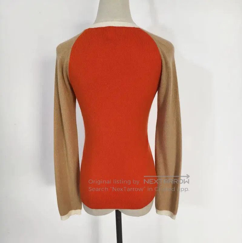 Burberry Burberry Orange Wool Long Sleeve Sweater. Size M / US 6-8 / IT 42-44 - 4 Thumbnail