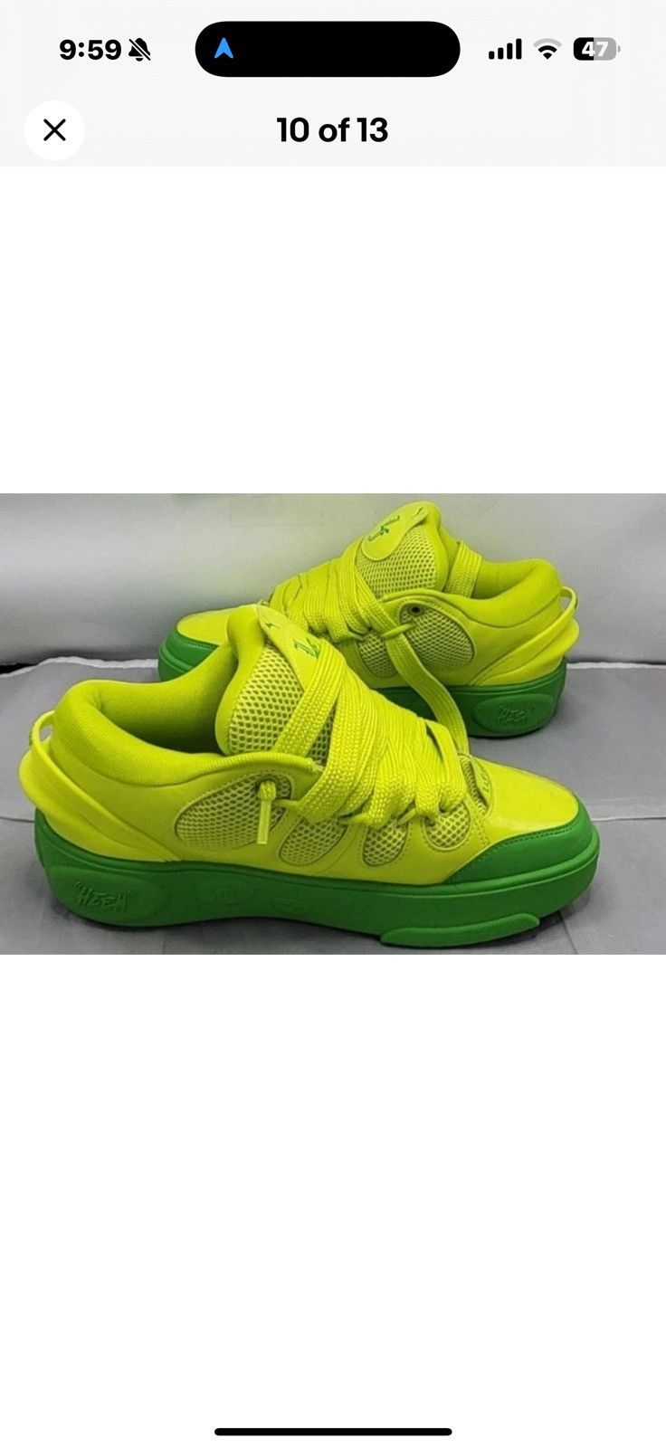 Puma PUMA Lamelo Ball LaFrance Assist Mens 9Green Lime Smash Size US 9 / EU 42 - 10 Thumbnail